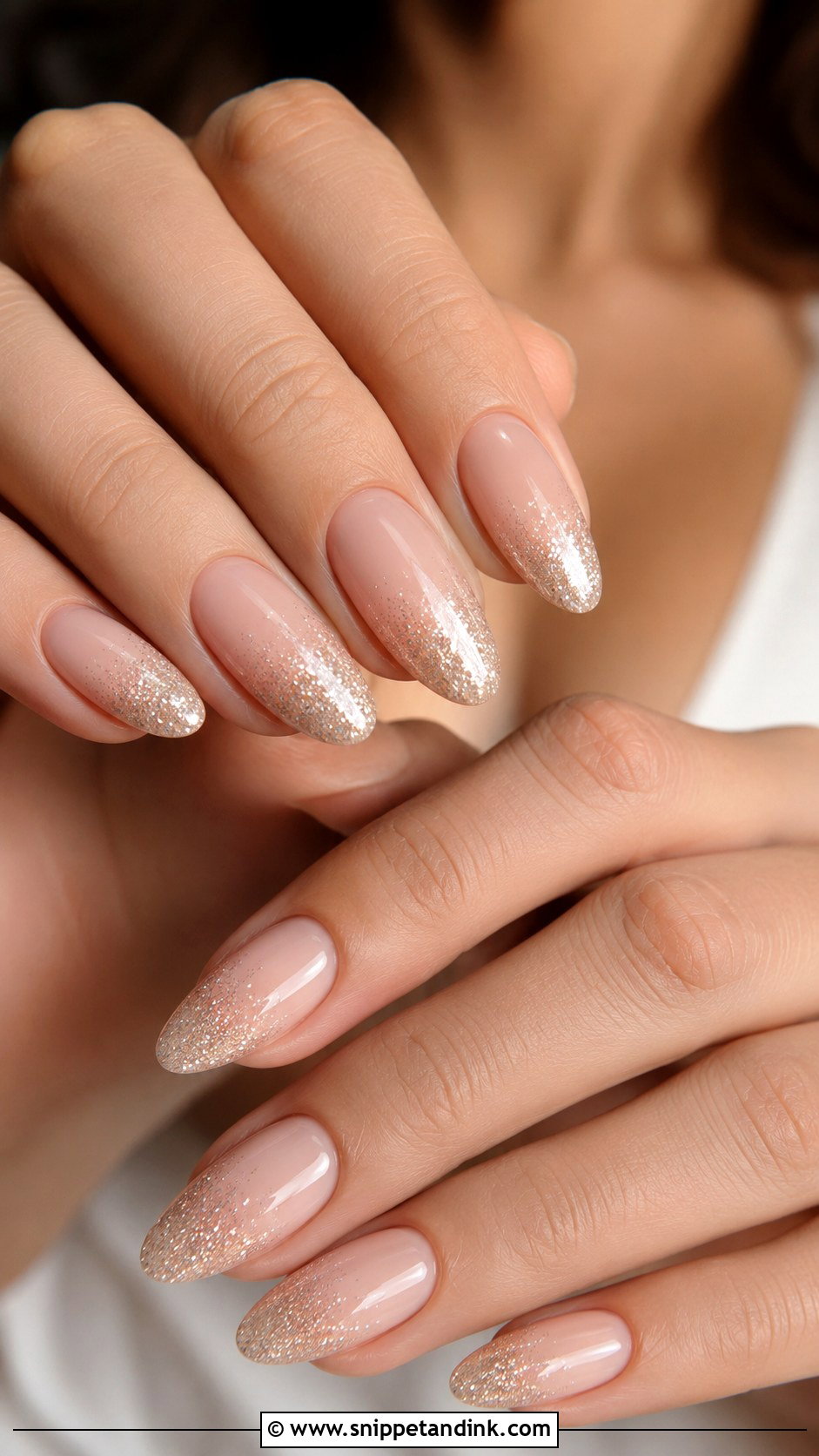 Soft Glitter Ombre Wedding Nails - Snippet and Ink - 20 Classy Nails for Wedding