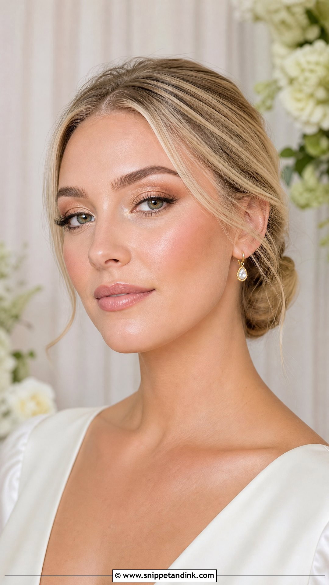Soft Gold Bridal Makeup - Snippet and Ink - 20 Gold Wedding Makeup Brides