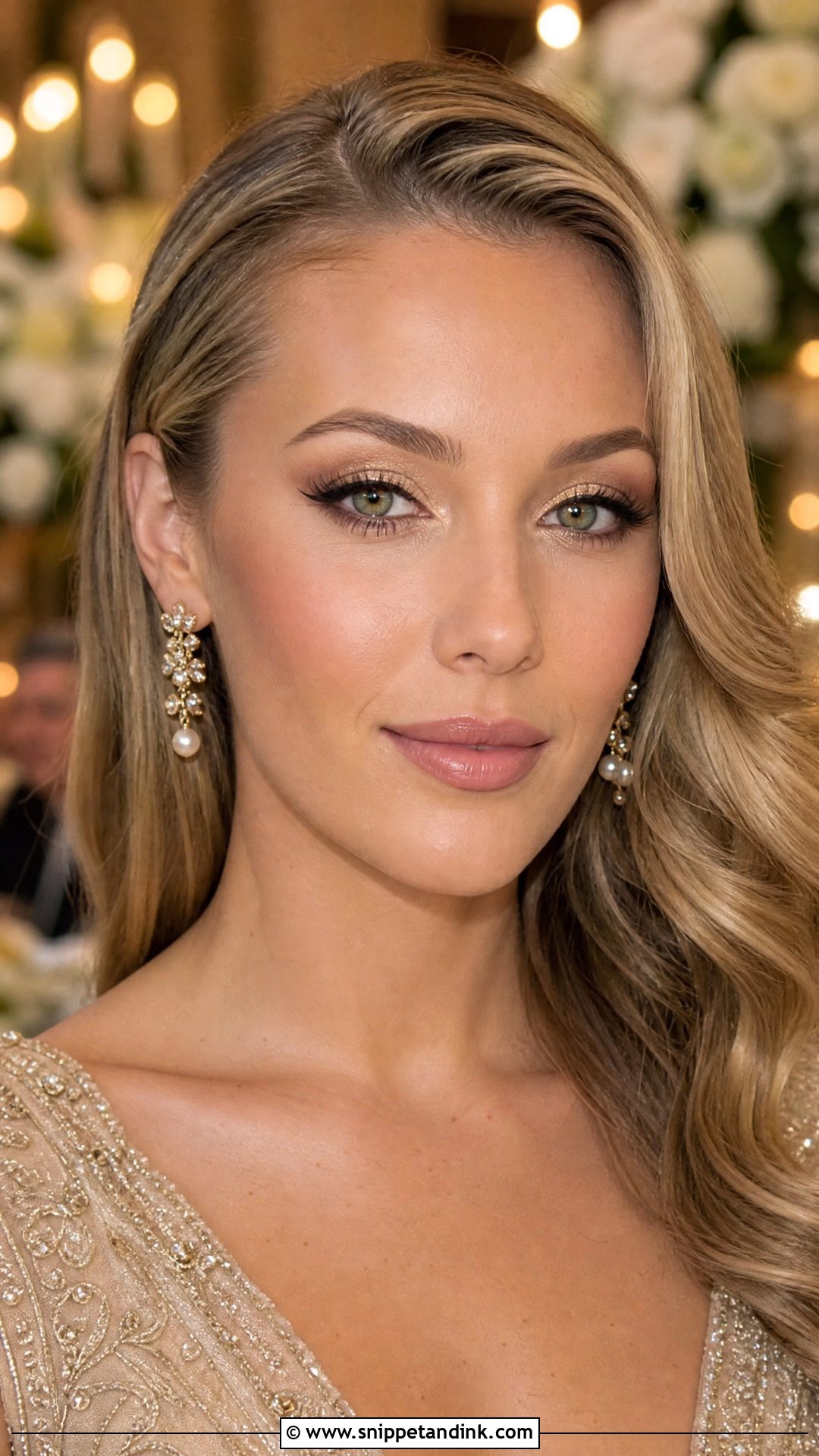 Soft Gold Bridal Makeup For Green Eyes - Snippet and Ink - 20 Natural Glam Bridal Makeup for Green Eyes
