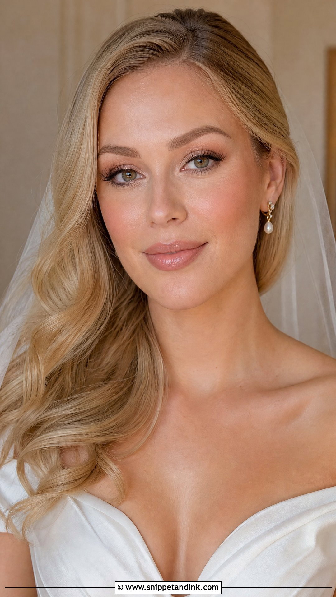 Soft Gold Bridal Makeup - Snippet and Ink - 20 Gold Bridal Makeup Ideas