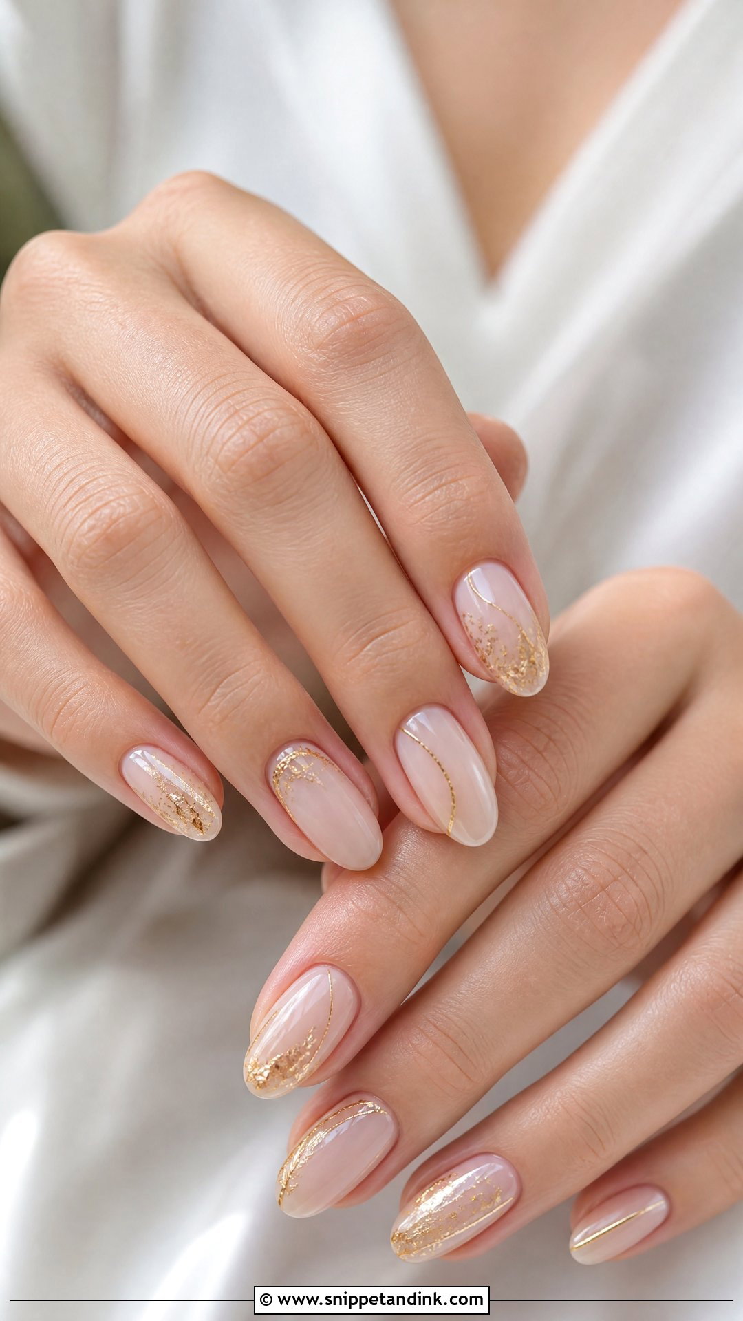 Soft Gold Wedding Nails - Snippet and Ink - 25 Nails for a Wedding