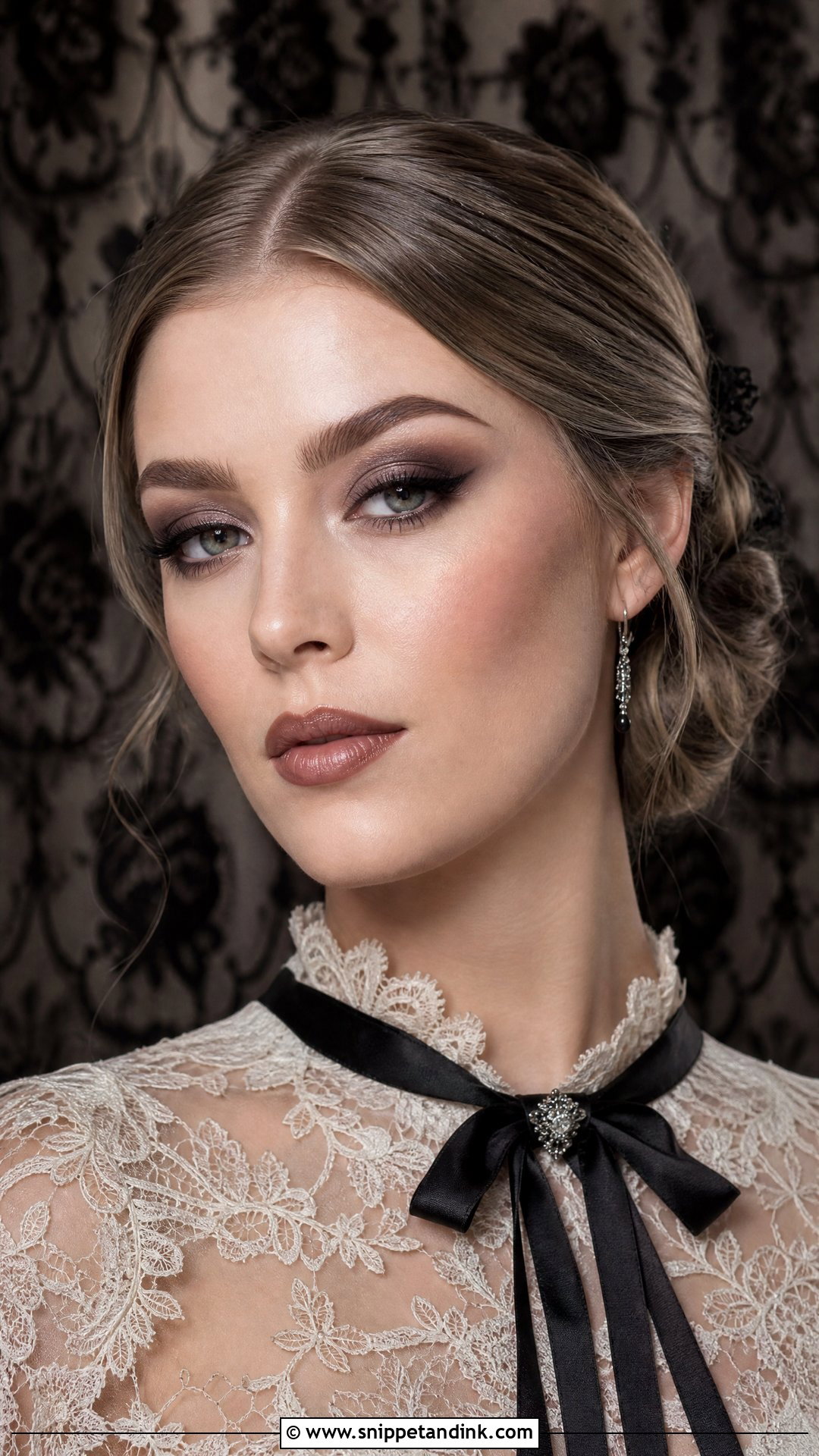 Soft Goth Bridal Makeup - Snippet and Ink - 20 Halloween Wedding Makeup Ideas