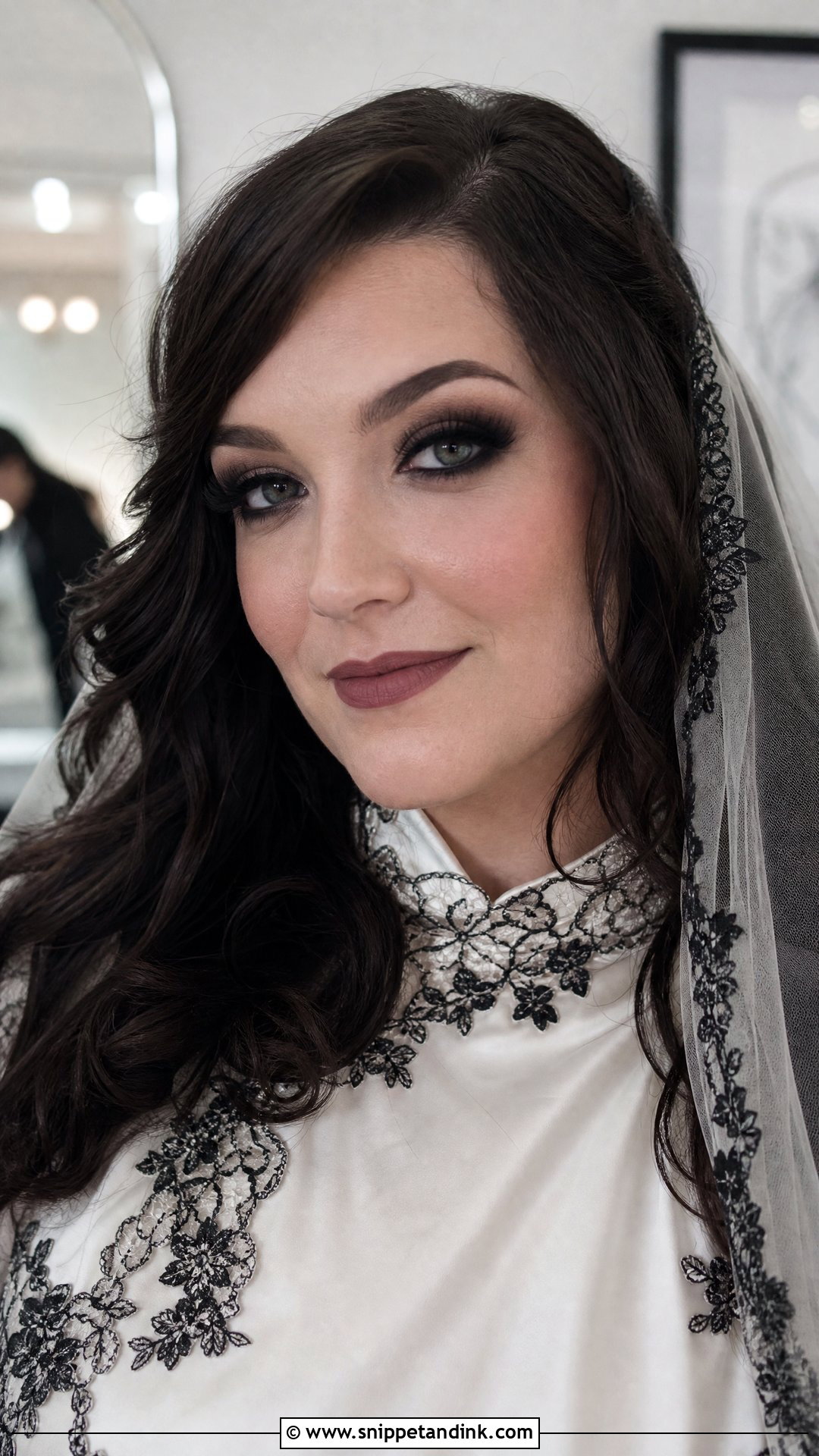 Soft Goth Wedding Makeup - Snippet and Ink - 25 Alternative Wedding Makeup Ideas