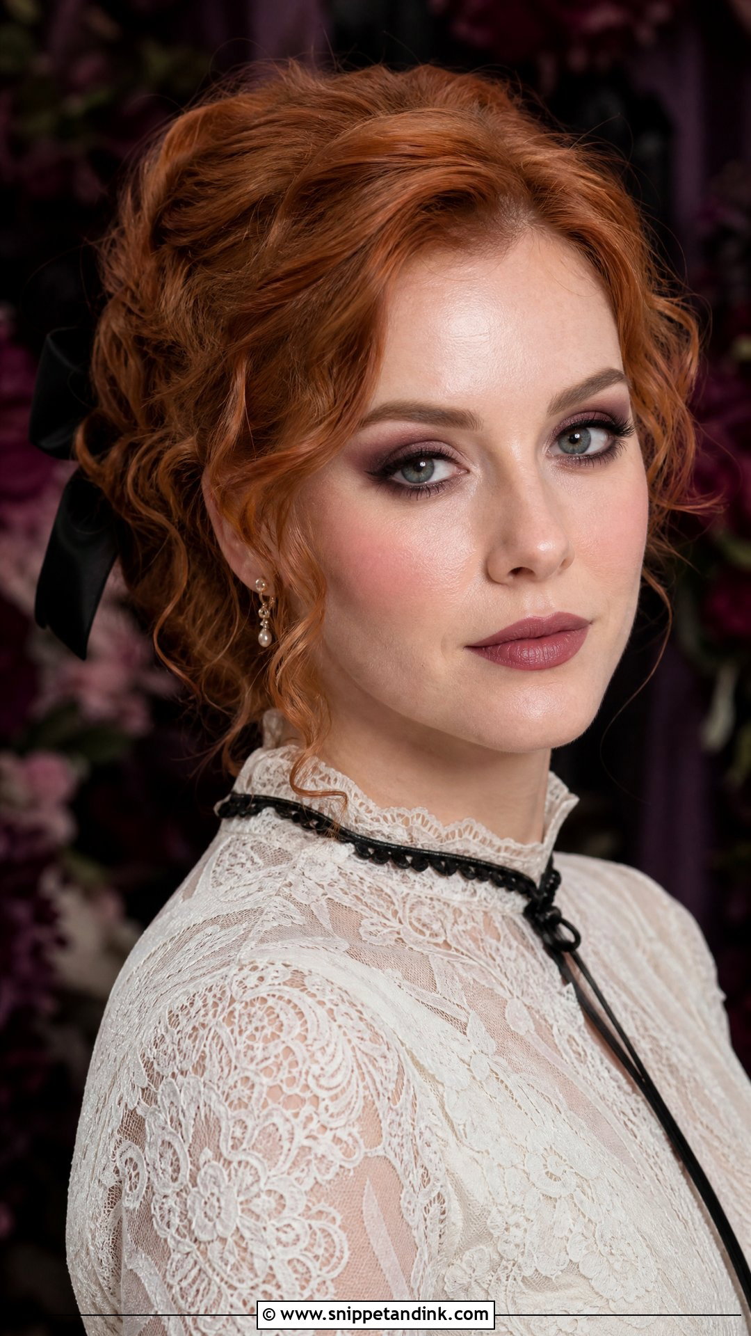 Soft Gothic Bridal Makeup - Snippet and Ink - 20 Gothic Wedding Makeup Brides