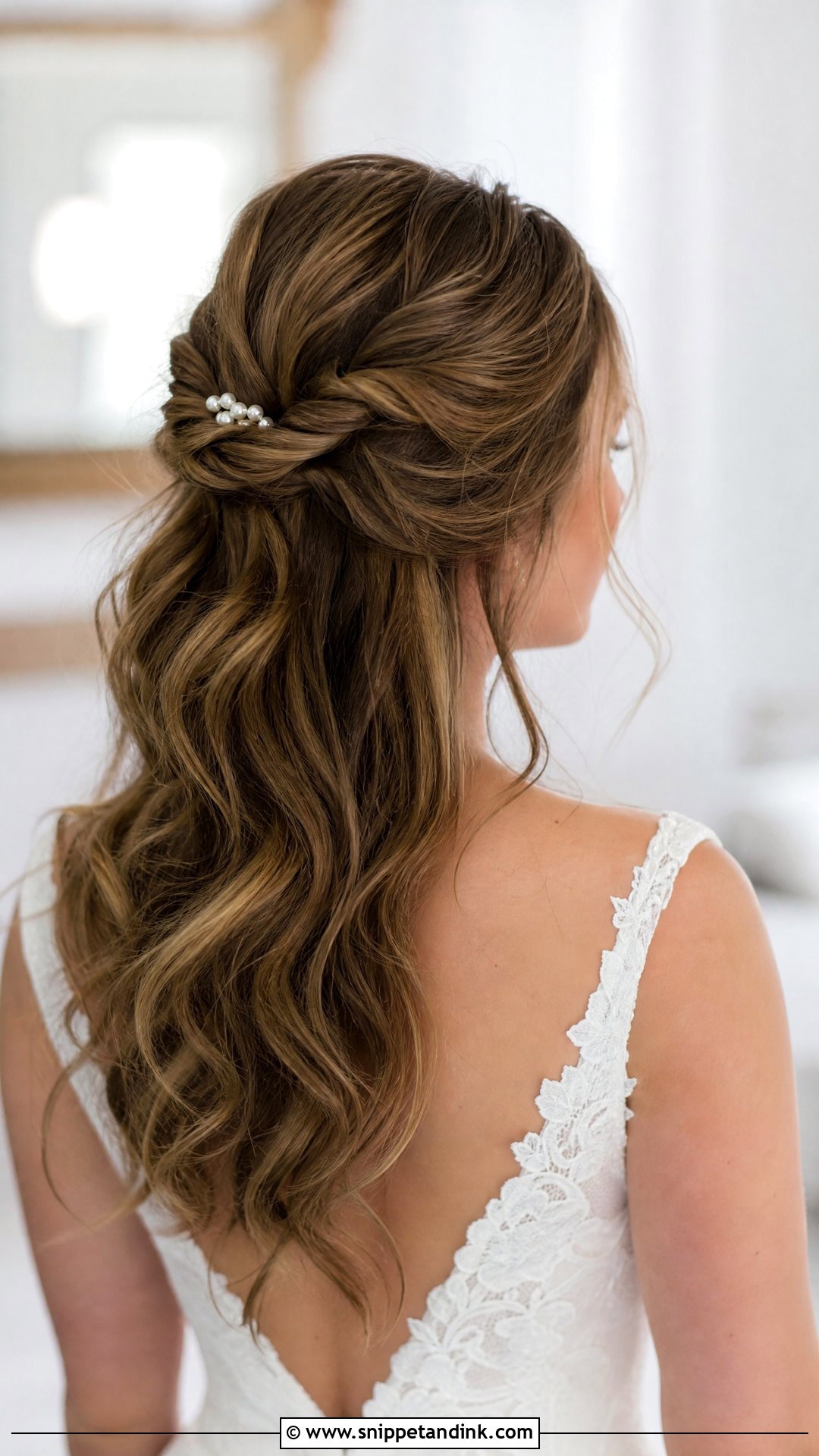 Soft Half Up Half Down Bridal Hair - Snippet and Ink - 20 Soft Bridal Hair Ideas