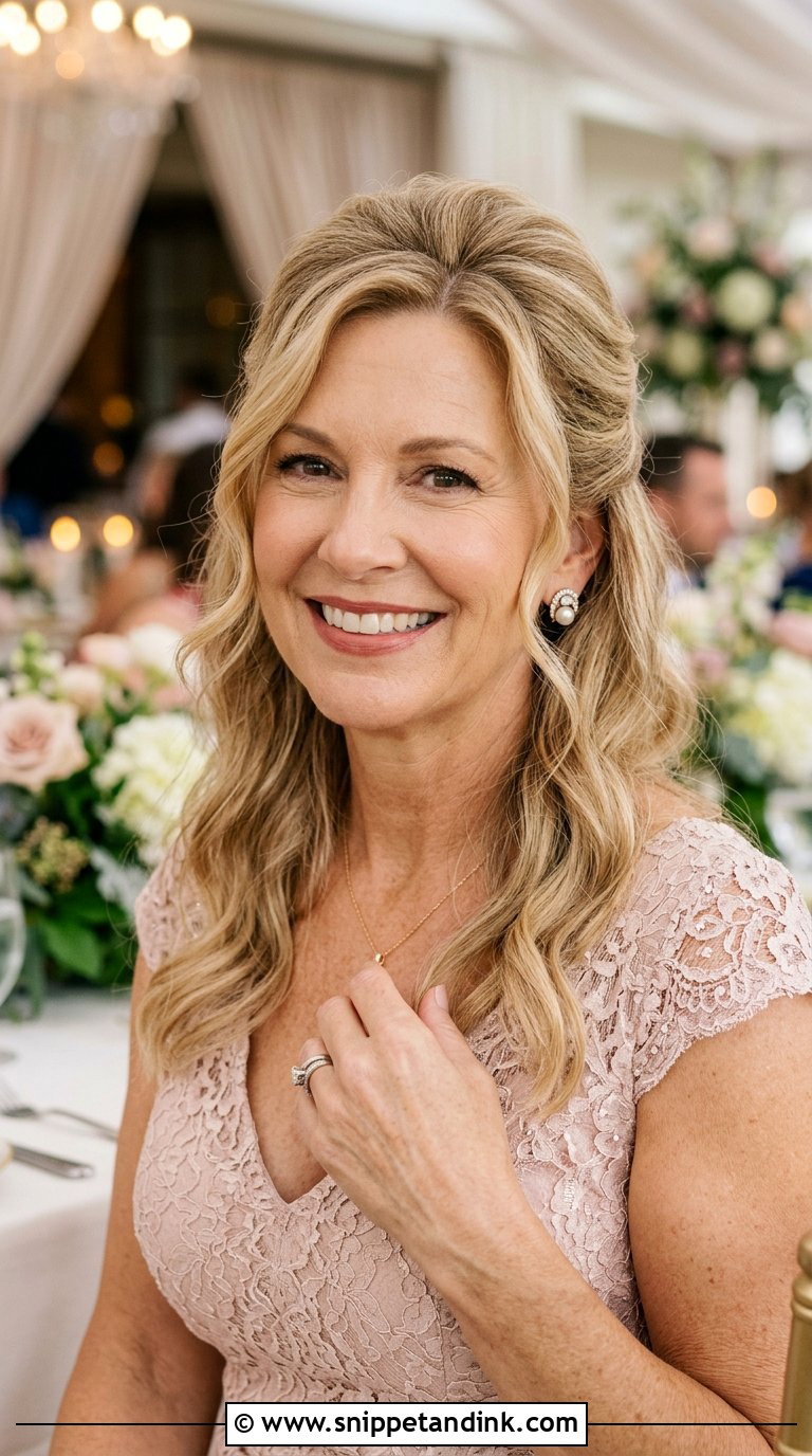 Soft Half Up Half Down Style - Snippet and Ink - 20 Bride Mom Hairstyle Ideas