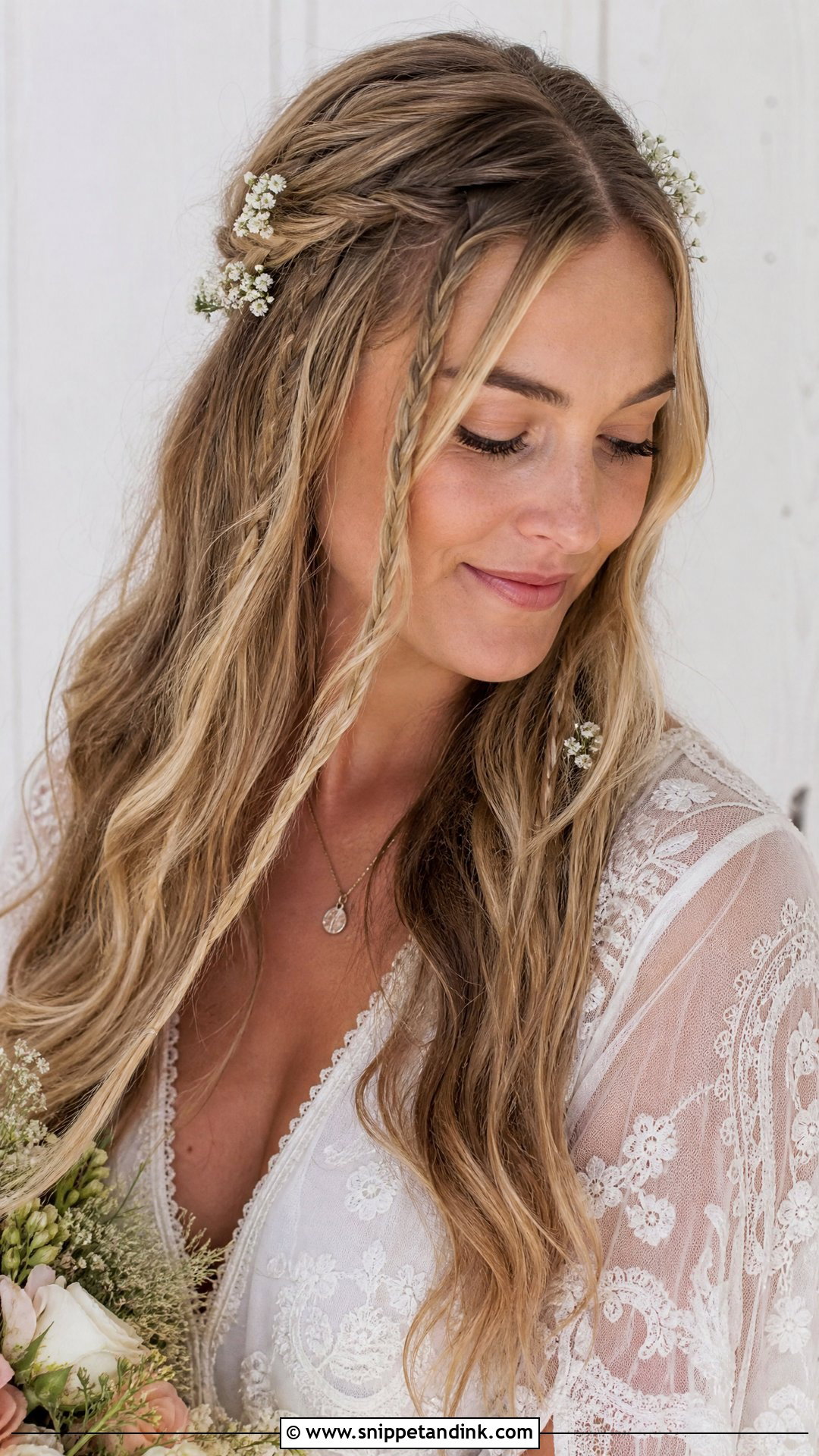 Soft Hippie Braids - Snippet and Ink - 20 70s Wedding Hair Ideas
