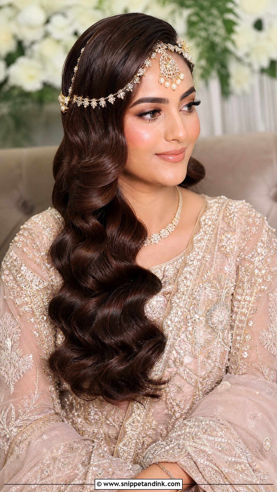 Soft Hollywood Waves - Snippet and Ink - 20 Walima Bridal Hairstyle Ideas