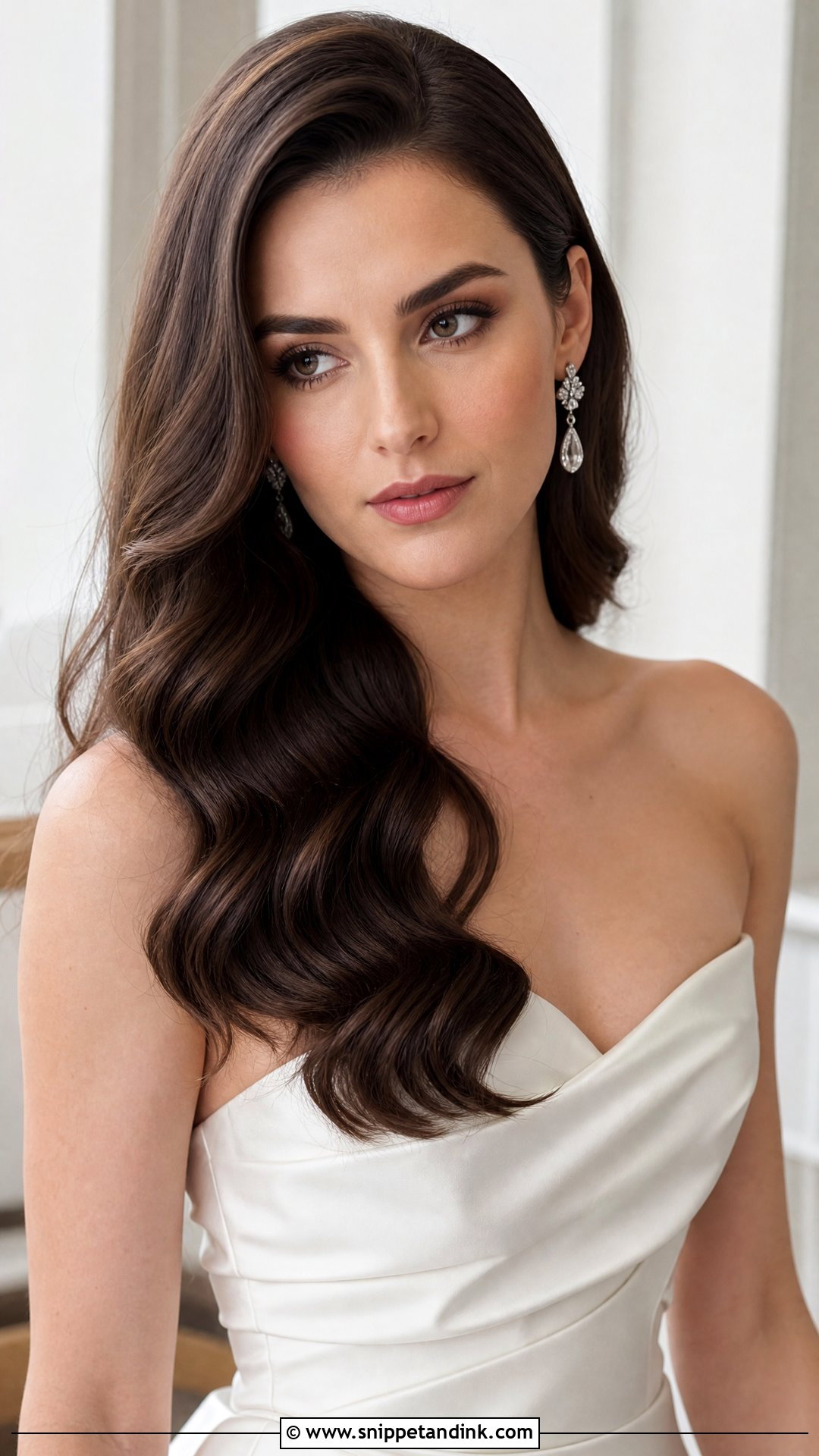 Soft Hollywood Waves for Brides - Snippet and Ink - 20 Classic Bridal Hair Ideas