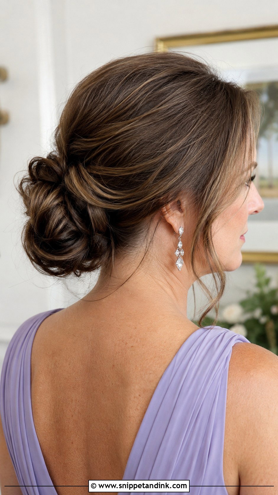 Soft Knotted Bun for Mother of the Groom - Snippet and Ink - 20 Hair Styles for Mother of the Groom
