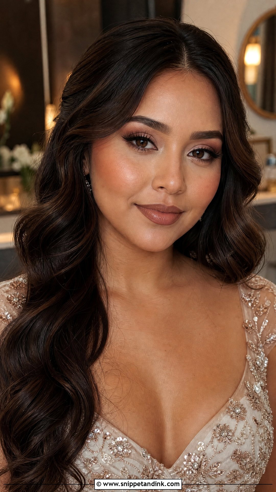 Soft Latte Wedding Makeup For Brown Eyes - Snippet and Ink - 25 Soft Wedding Makeup for Brown Eyes