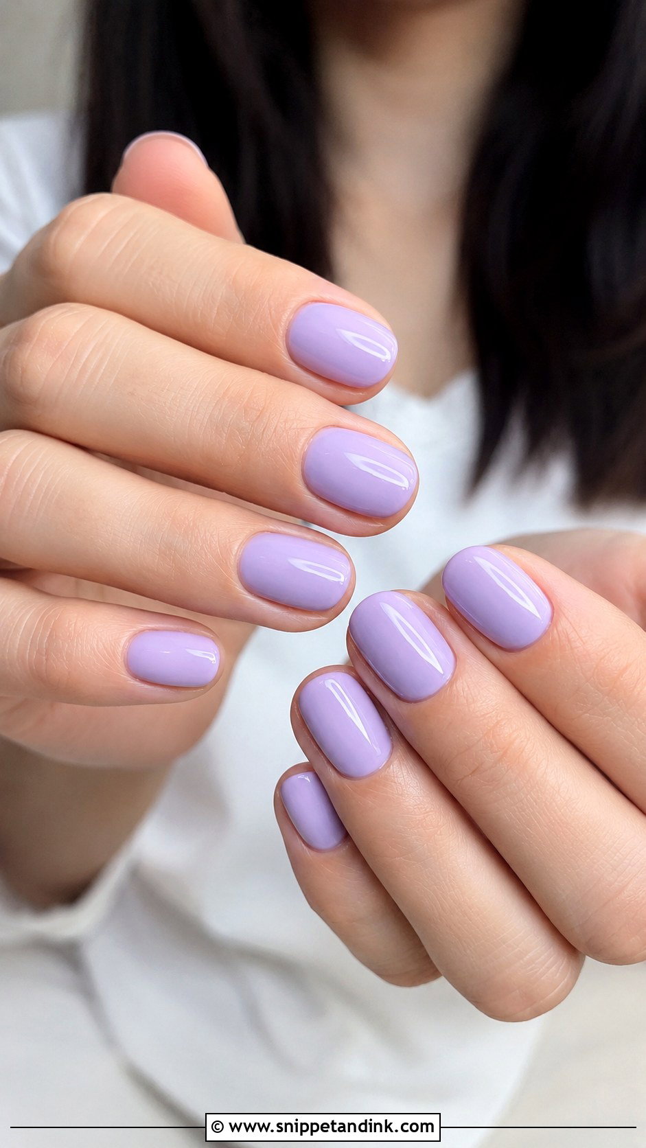 Soft Lavender Wedding Guest Nails - Snippet and Ink - 20 Wedding Guest Nail Designs