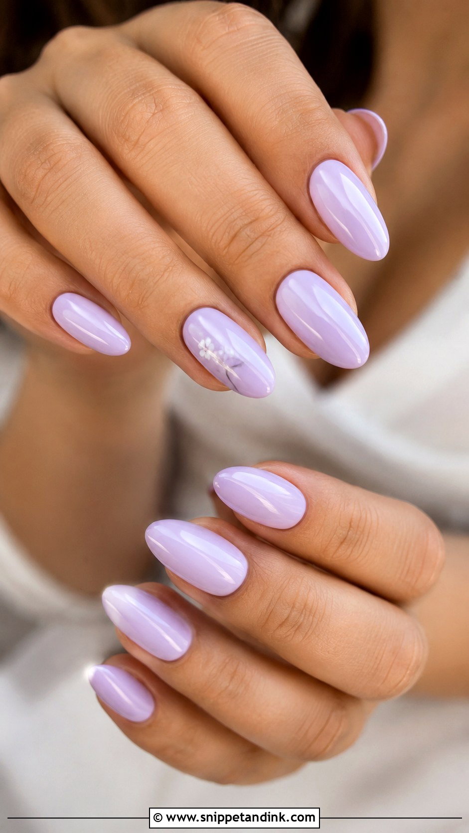 Soft Lavender Wedding Guest Nails - Snippet and Ink - 20 Classy Elegant Nails for Wedding Guest