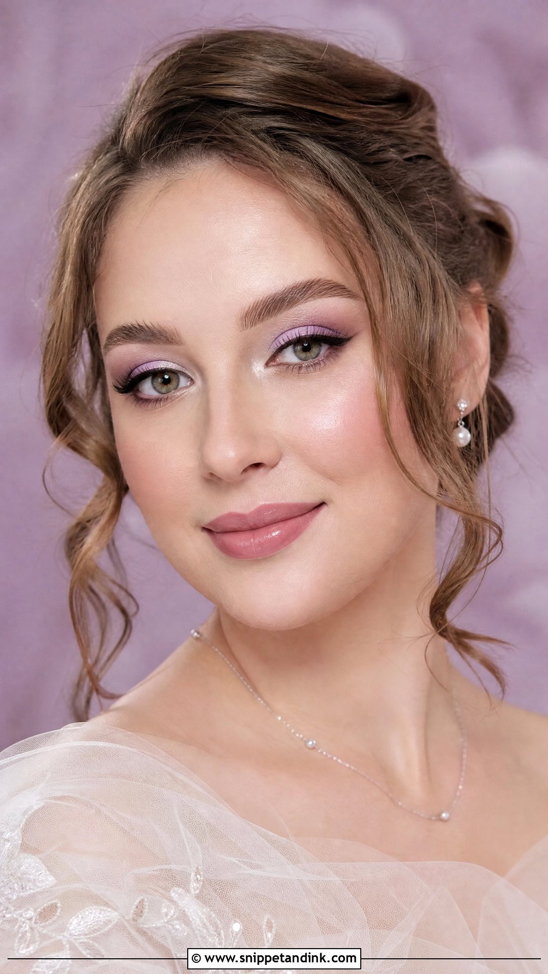 Soft Lilac Bridal Makeup - Snippet and Ink - 25 Soft Romantic Bridal Makeup Ideas