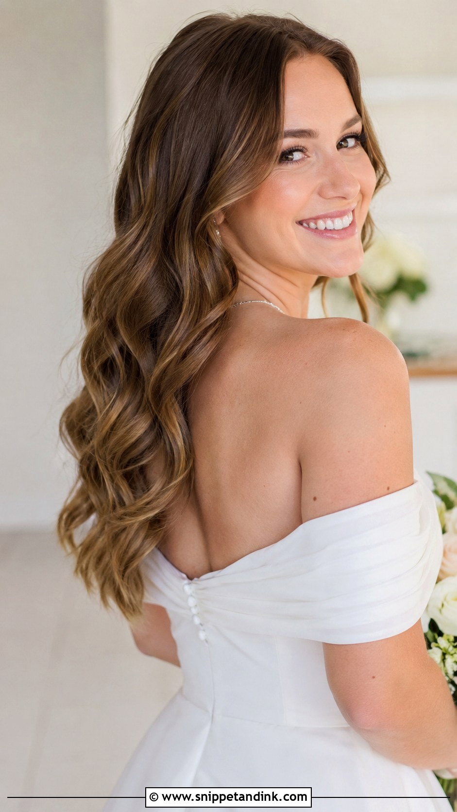 Soft Loose Bridal Waves - Snippet and Ink - 20 Simple Bridal Hair Down Ideas