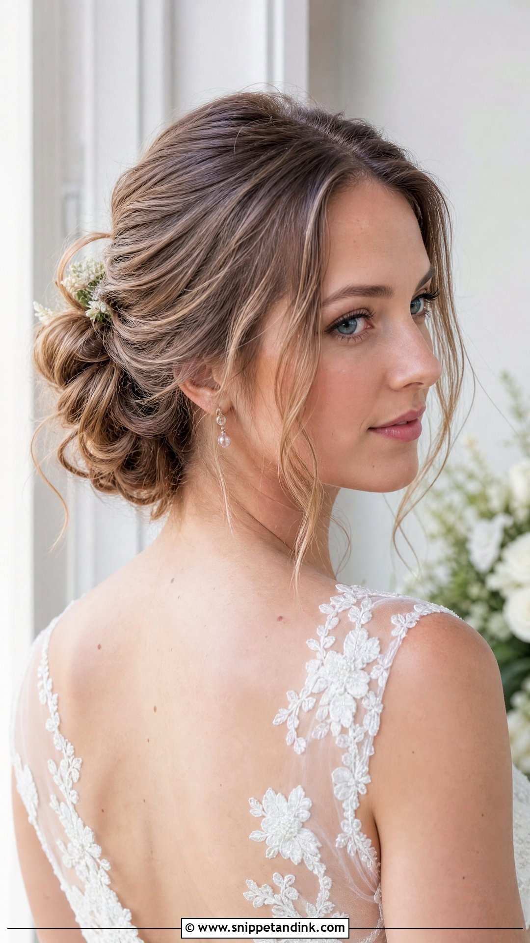 Soft Loose Chignon Wedding Hair - Snippet and Ink - 20 Soft Wedding Hair Ideas
