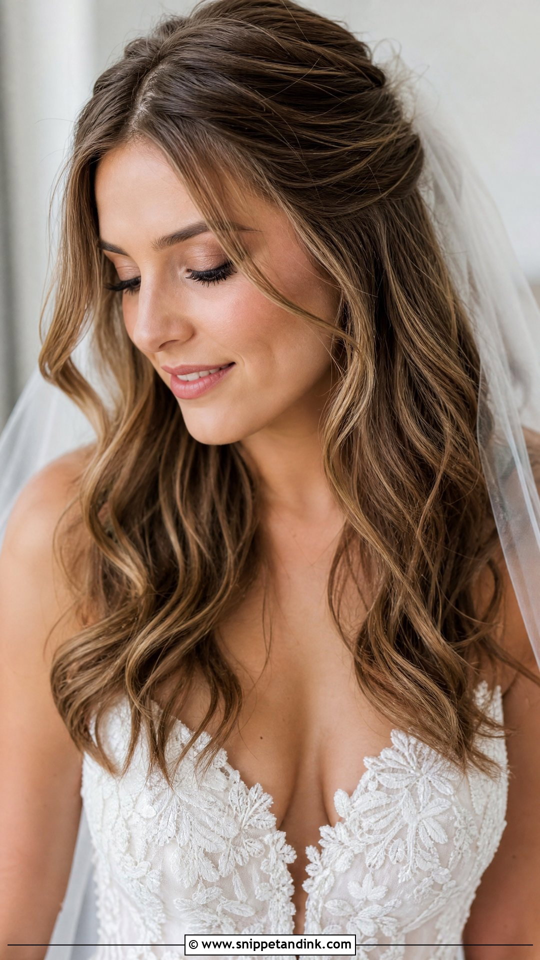 Soft Loose Waves Wedding Hairstyle - Snippet and Ink - 20 Open Hair Wedding Hairstyle Ideas