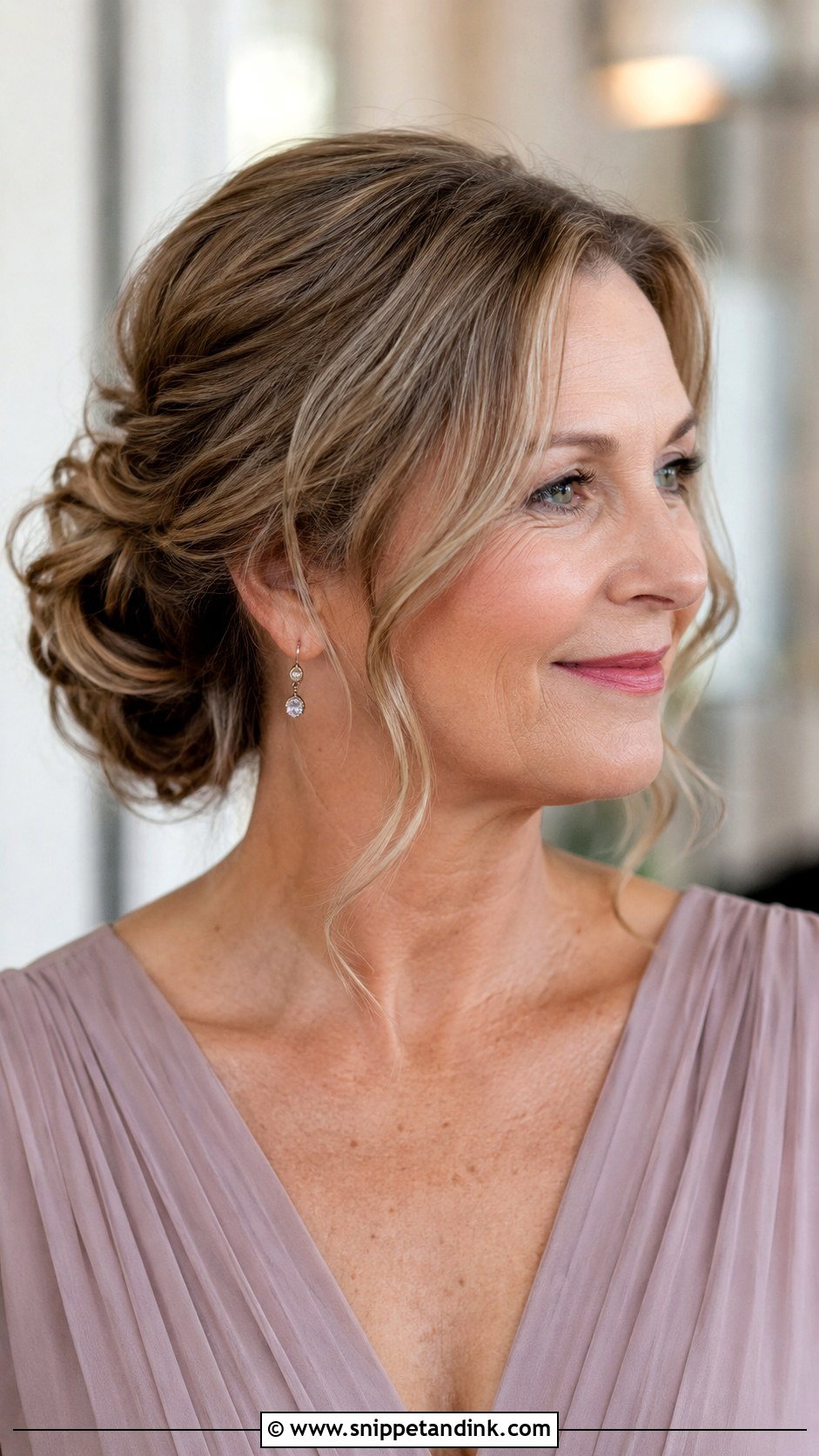 Soft Low Bun Mother Of The Bride Updo - Snippet and Ink - 15 Mother of the Bride Classy Hair Updo Ideas