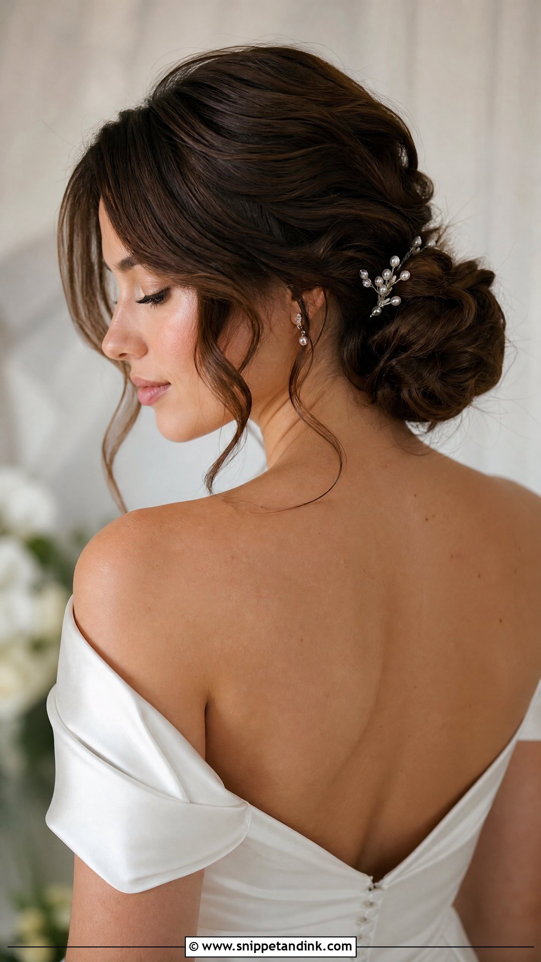 Soft Low Bun Wedding Hairstyle - Snippet and Ink - 20 Soft Hairstyles for Wedding
