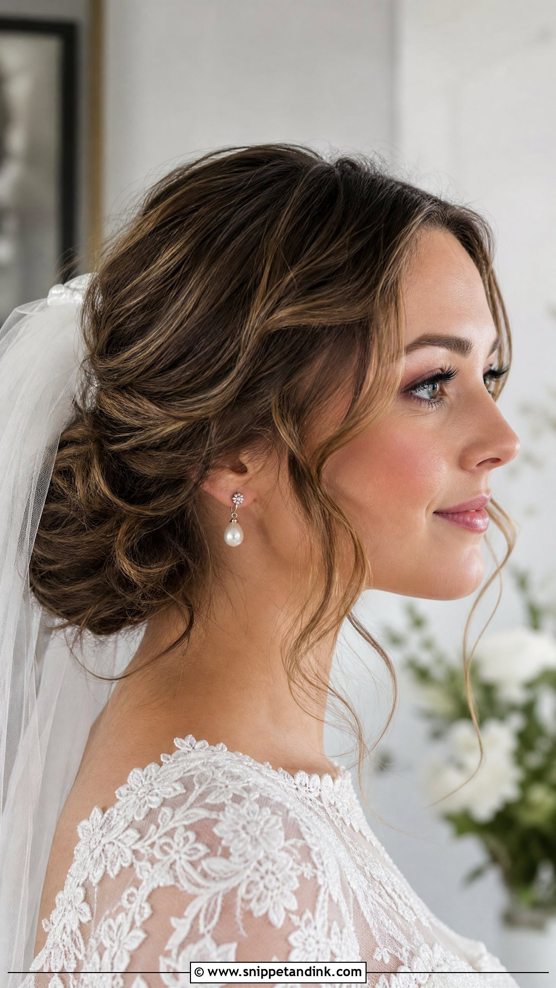 Soft Low Chignon Bride Bun - Snippet and Ink - 15 Bride Buns