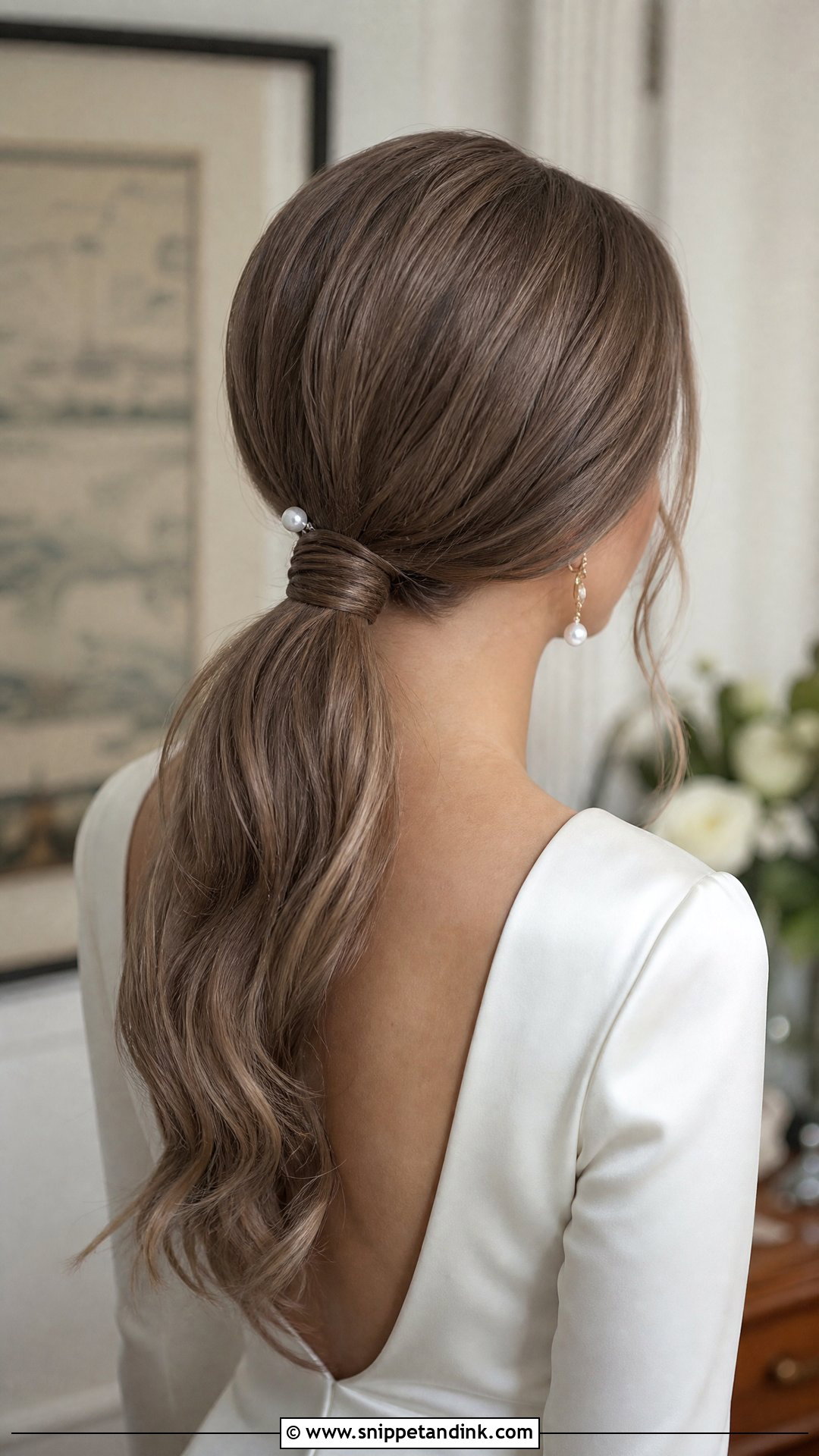 Soft Low Ponytail Wedding Hairstyle - Snippet and Ink - 20 Soft Hairstyles for Wedding