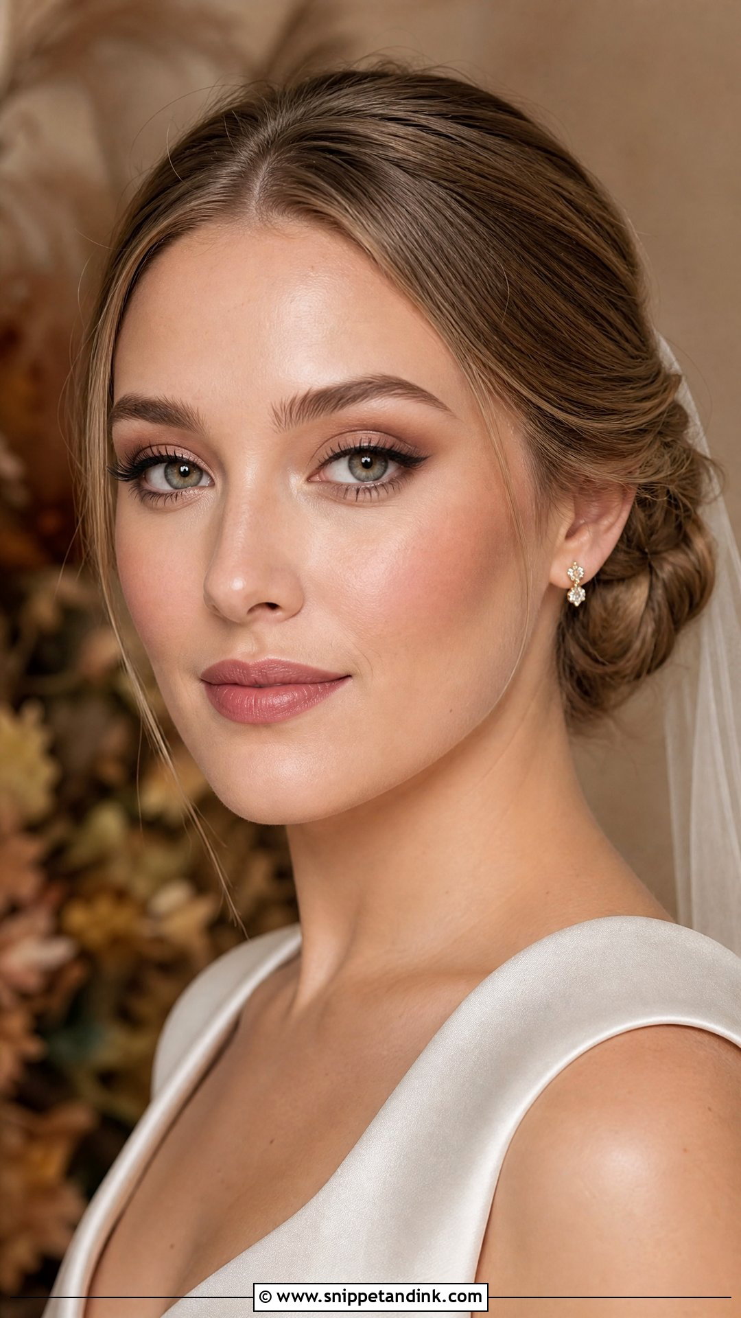 Soft Matte Bridal Makeup For Green Eyes - Snippet and Ink - 20 Fall Wedding Makeup for Bride Green Eyes
