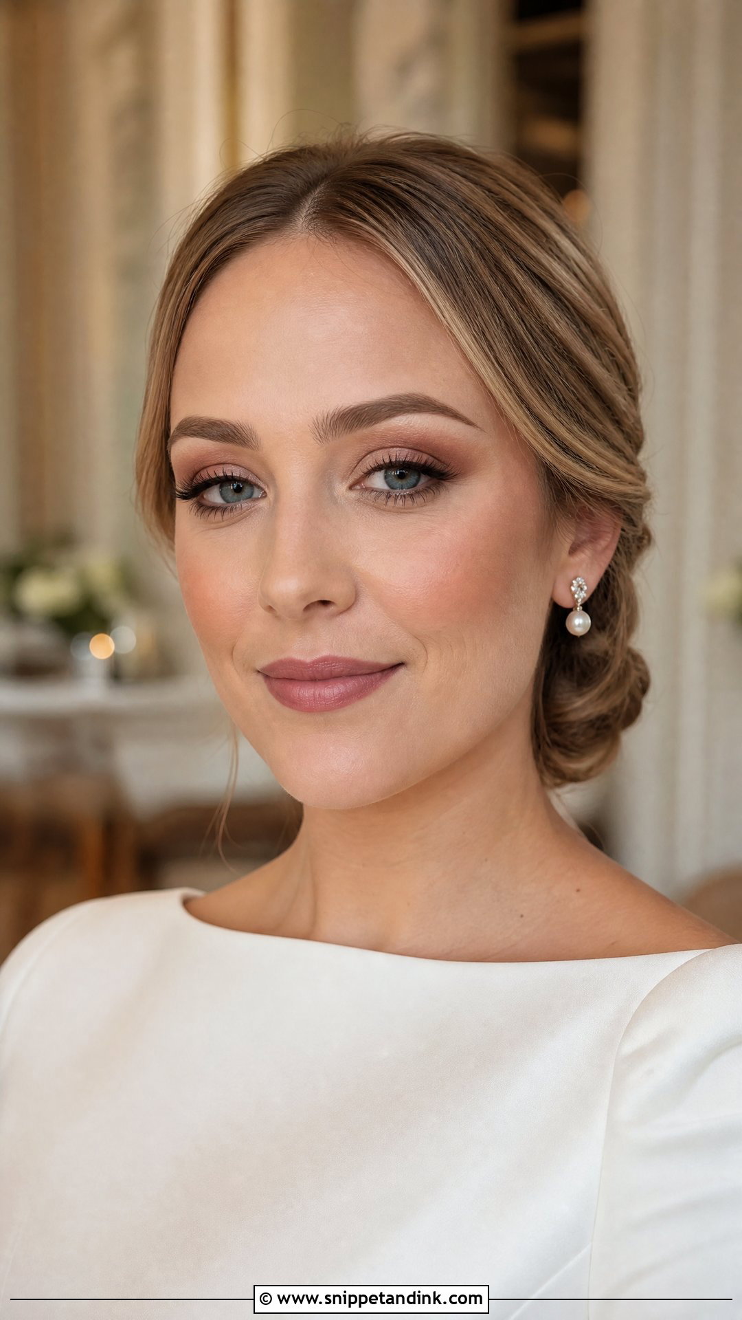 Soft Matte Wedding Makeup - Snippet and Ink - 20 Minimal Makeup for Wedding Ideas