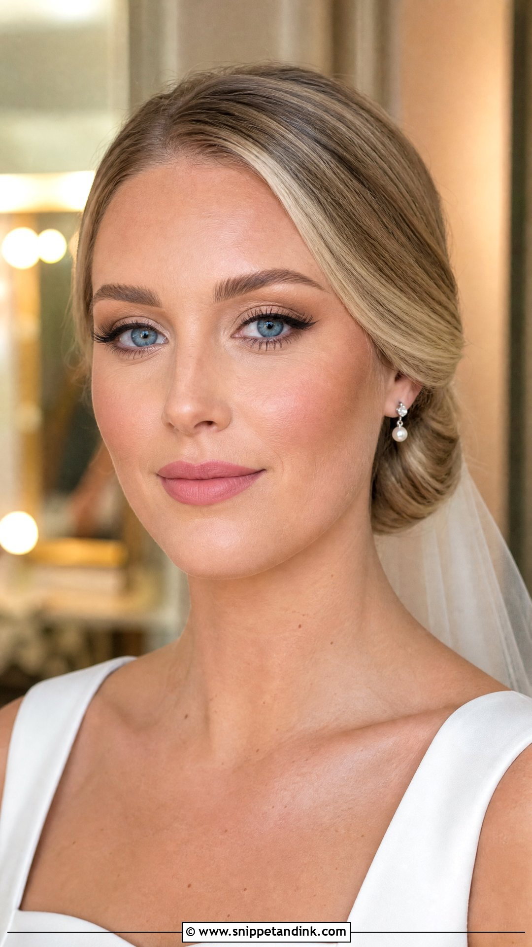 Soft Matte Wedding Makeup For Blue Eyes - Snippet and Ink - 30 Soft Wedding Makeup for Blue Eyes