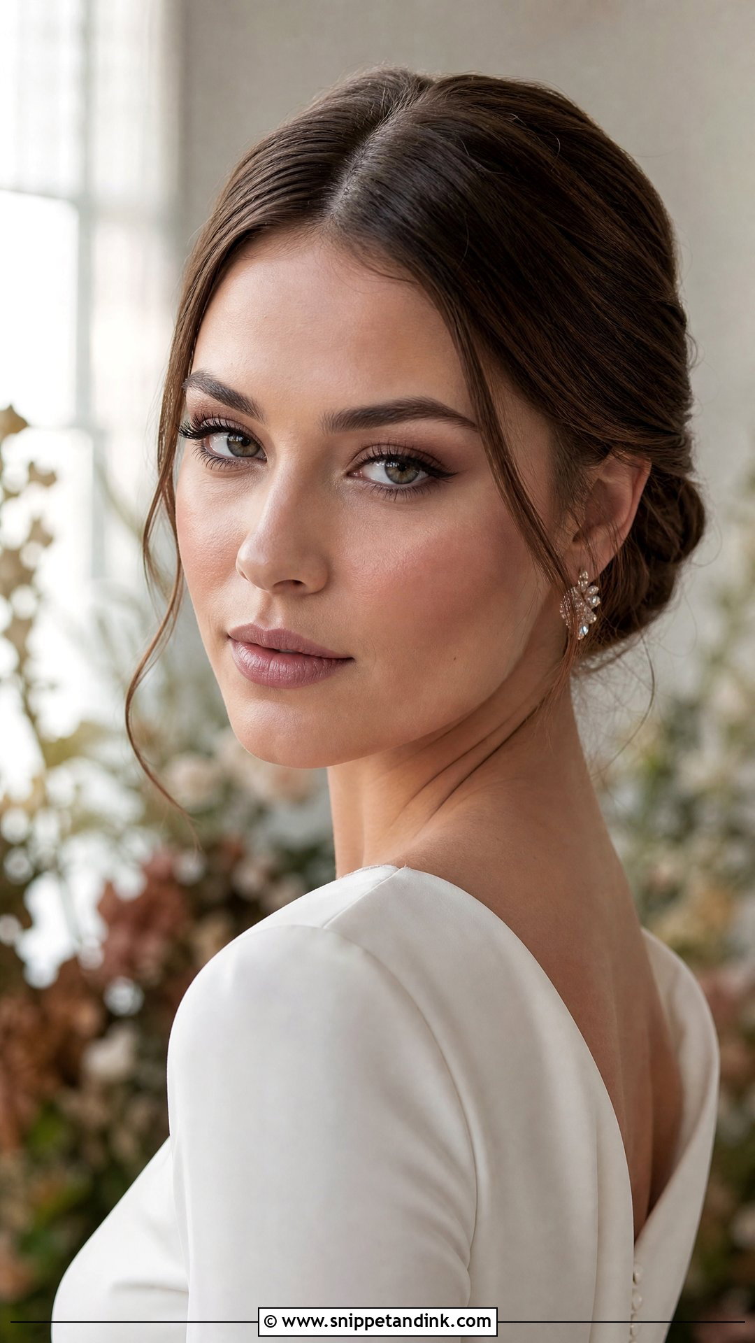 Soft Mauve Bridal Makeup Look - Snippet and Ink - 25 No Makeup Bridal Look Ideas