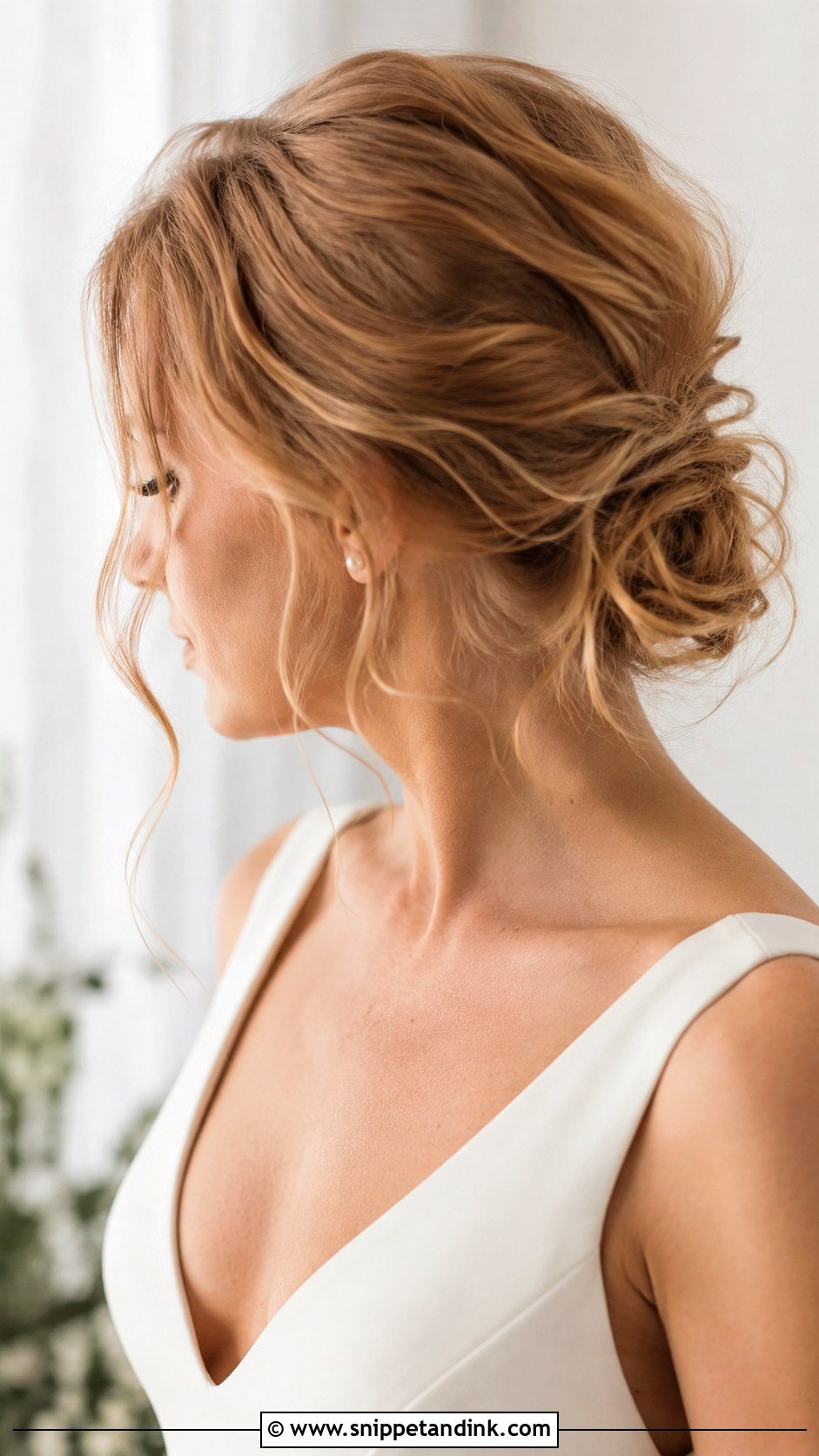 Soft Messy Bridal Bun - Snippet and Ink - 15 Soft Wedding Hairstyles