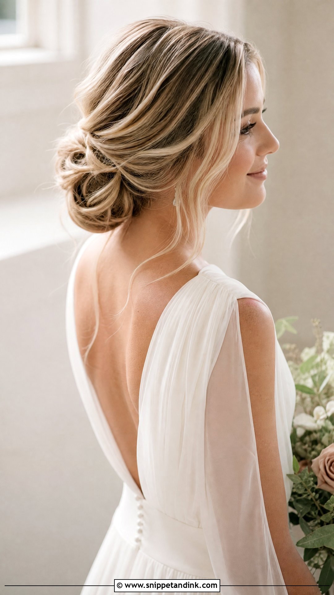 Soft Messy Bun Wedding Hairstyle - Snippet and Ink - 20 Soft Hairstyles for Wedding