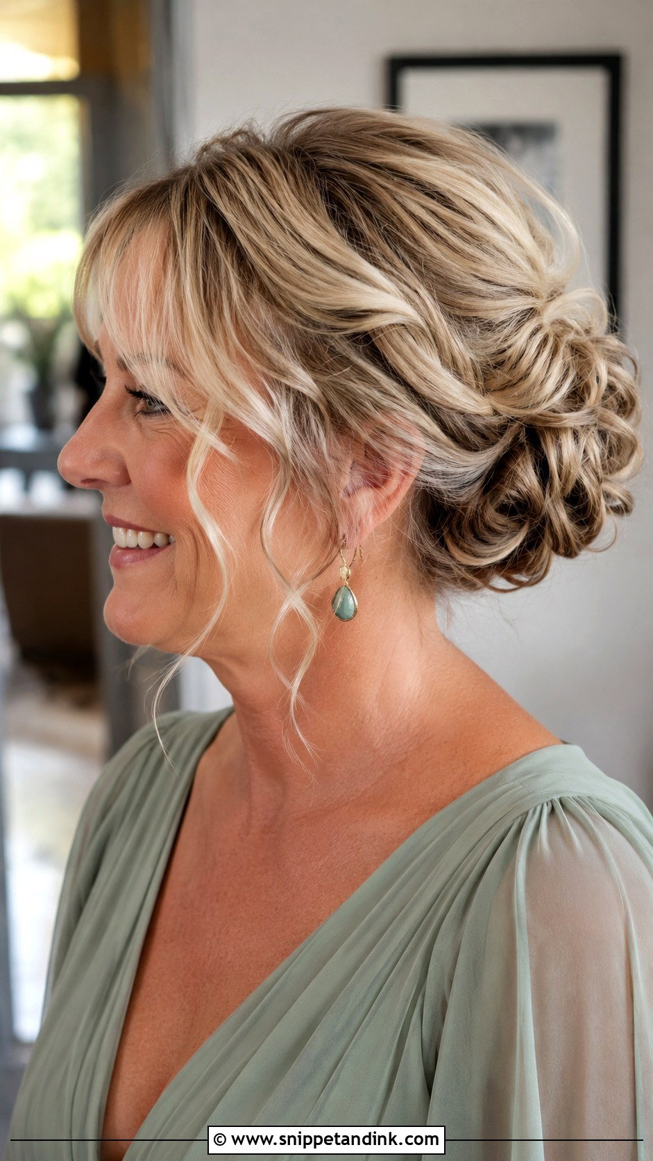 Soft Messy Bun for Mother of the Groom - Snippet and Ink - 20 Hair Styles for Mother of the Groom