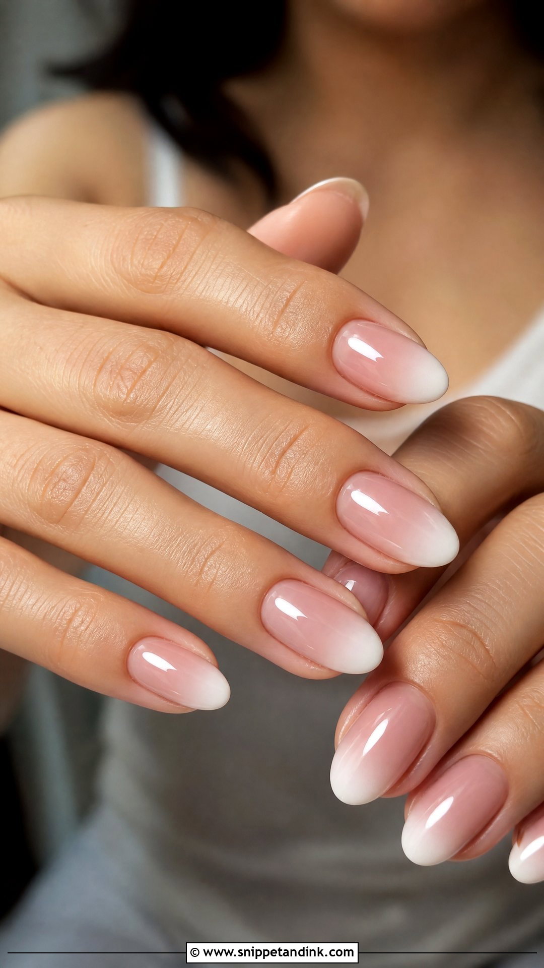 Soft Ombre French Wedding Nails - Snippet and Ink - 20 Vintage Wedding Nails