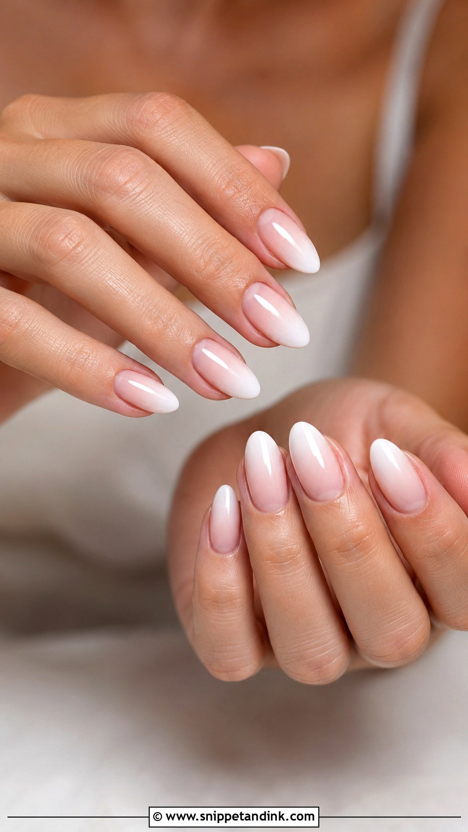 Soft Ombre Wedding Nails - Snippet and Ink - 20 Clean Wedding Nails