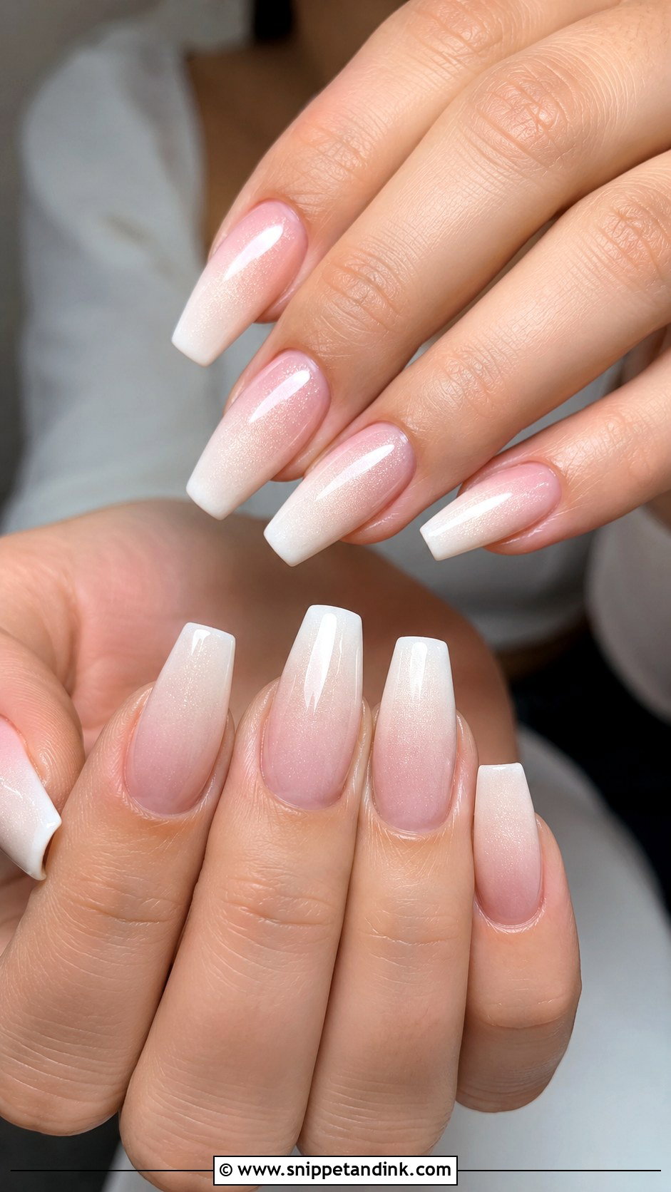 Soft Ombre Winter Bridal Nails - Snippet and Ink - 20 Winter Bridal Nails