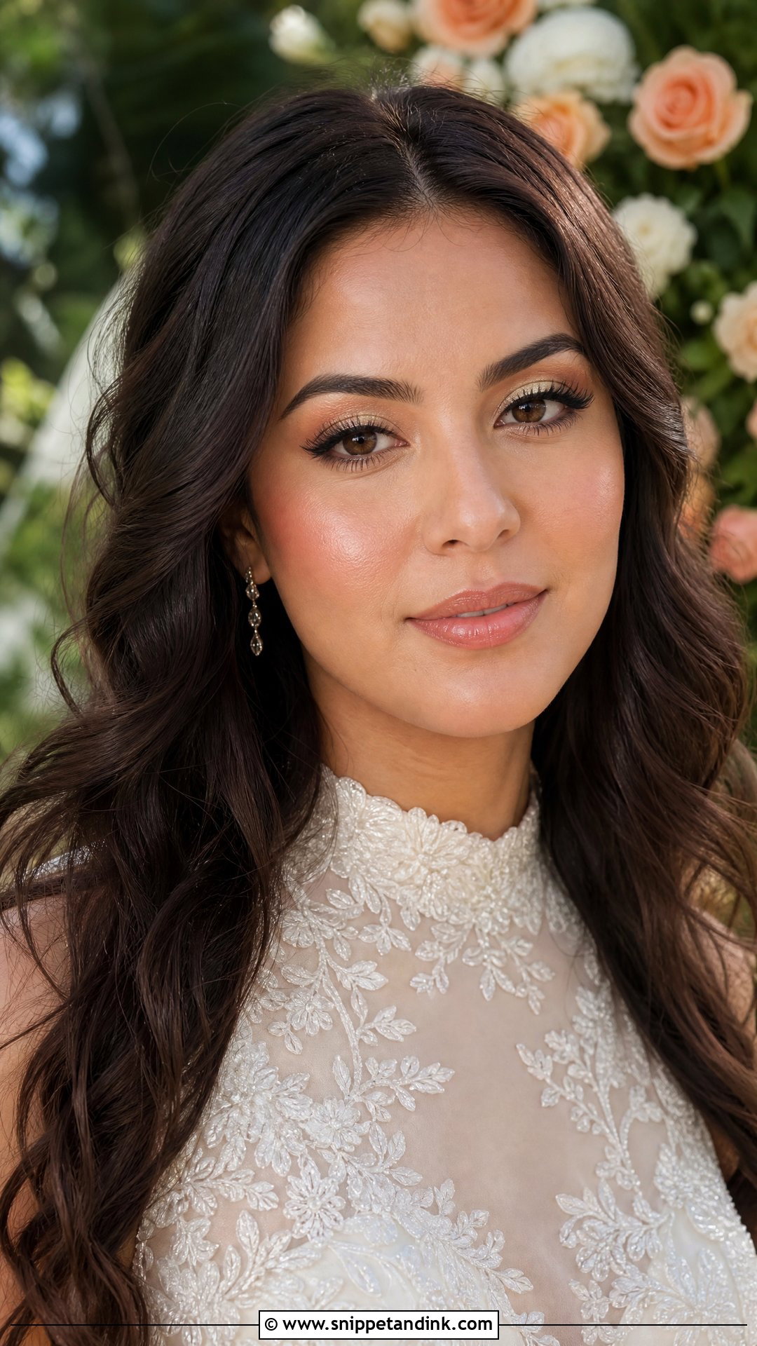 Soft Peach Bridal Makeup - Snippet and Ink - 25 Ethereal Wedding Makeup Ideas