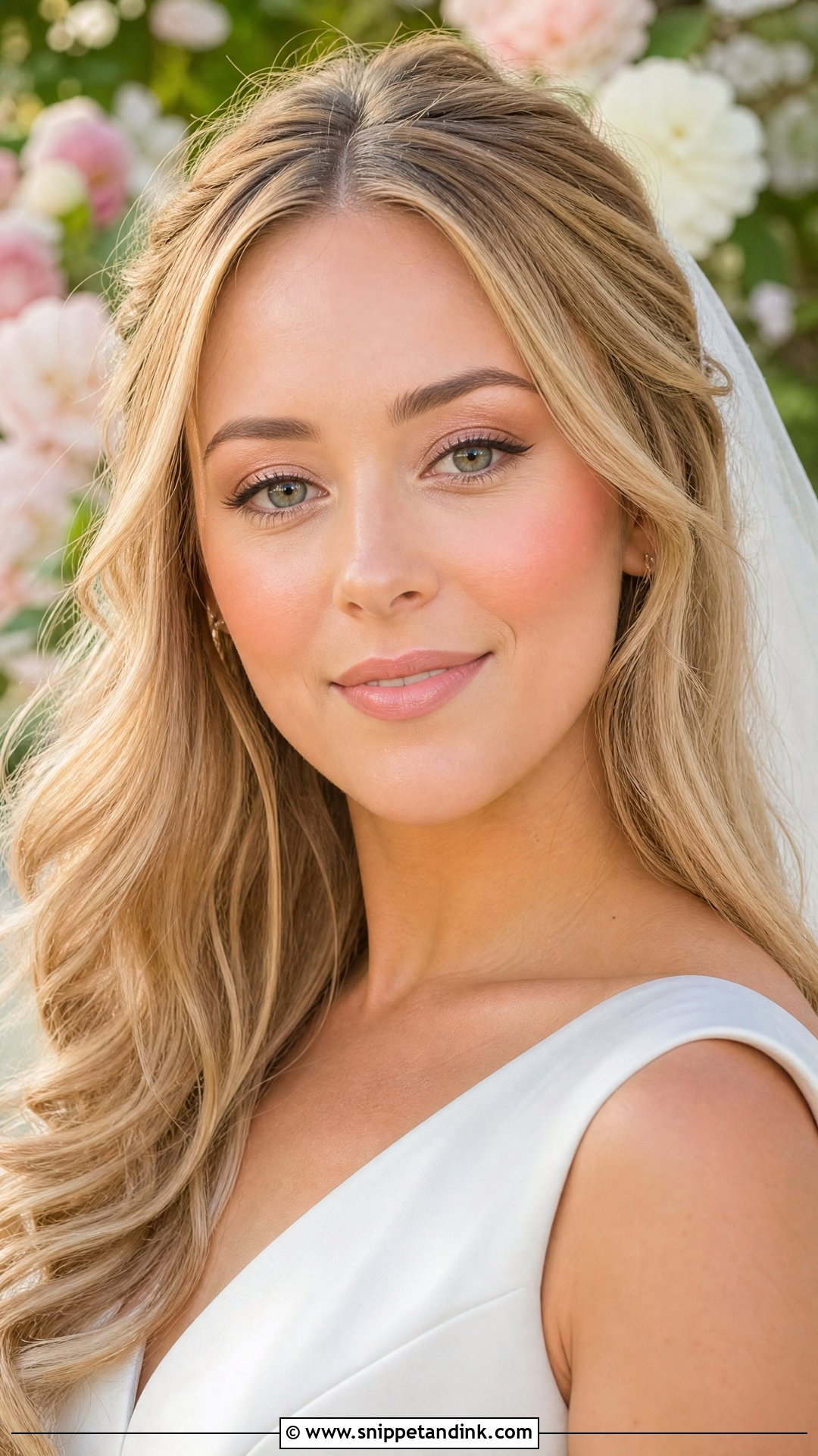Soft Peach Bridal Makeup - Snippet and Ink - 20 Peach Wedding Makeup Ideas