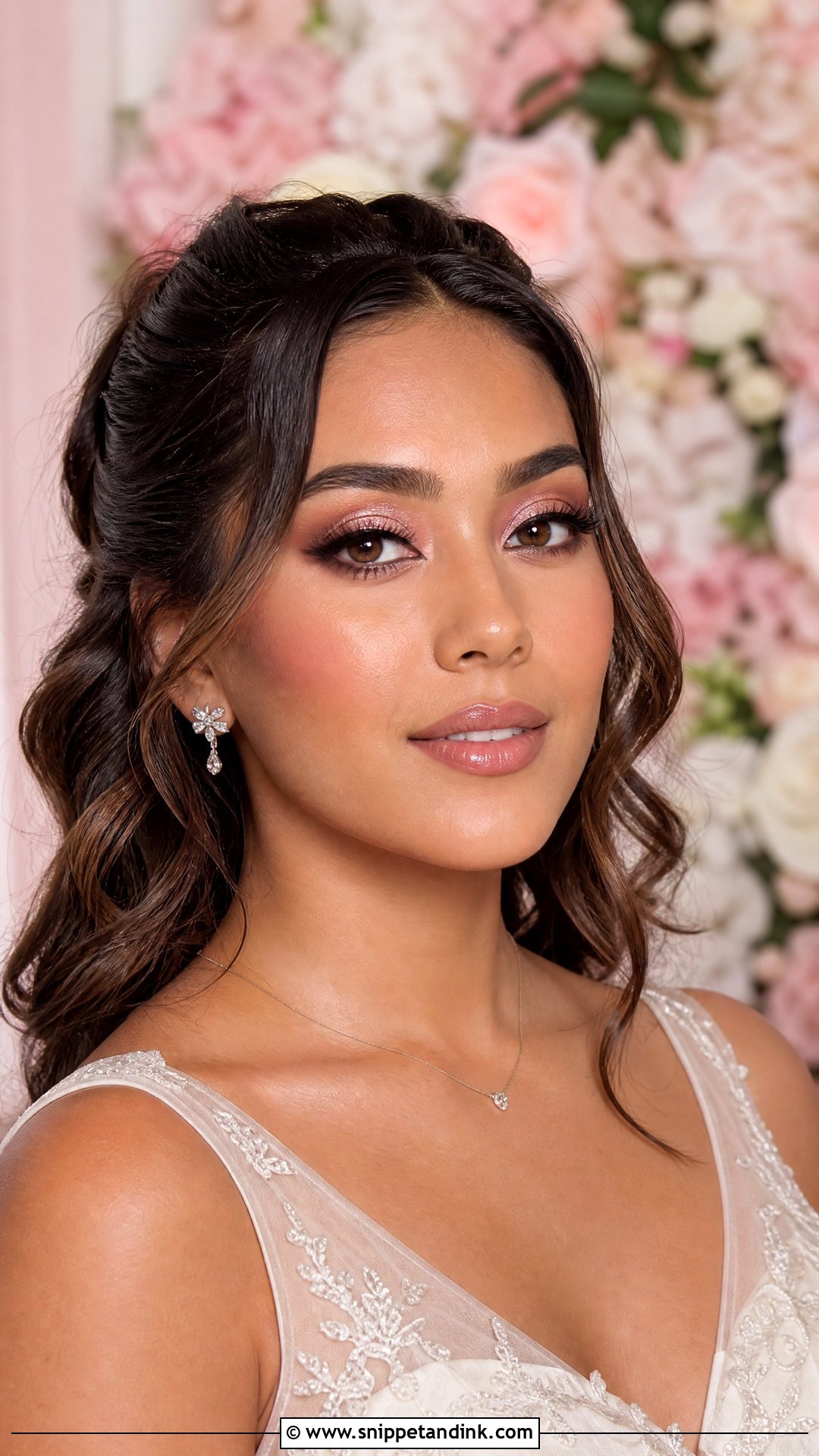 Soft Pink Bridal Makeup For Black Women - Snippet and Ink - 25 Bridal Makeup Black Women