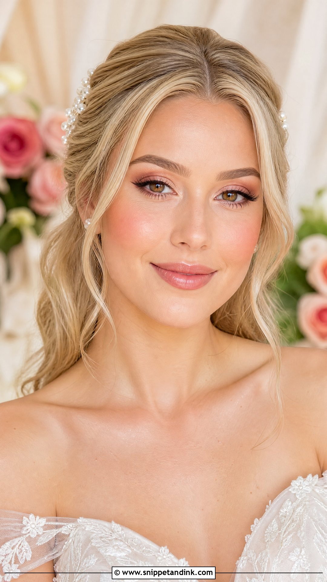 Soft Pink Bridal Makeup For Blonde Hair - Snippet and Ink - 25 Soft Pink Bridal Makeup Ideas