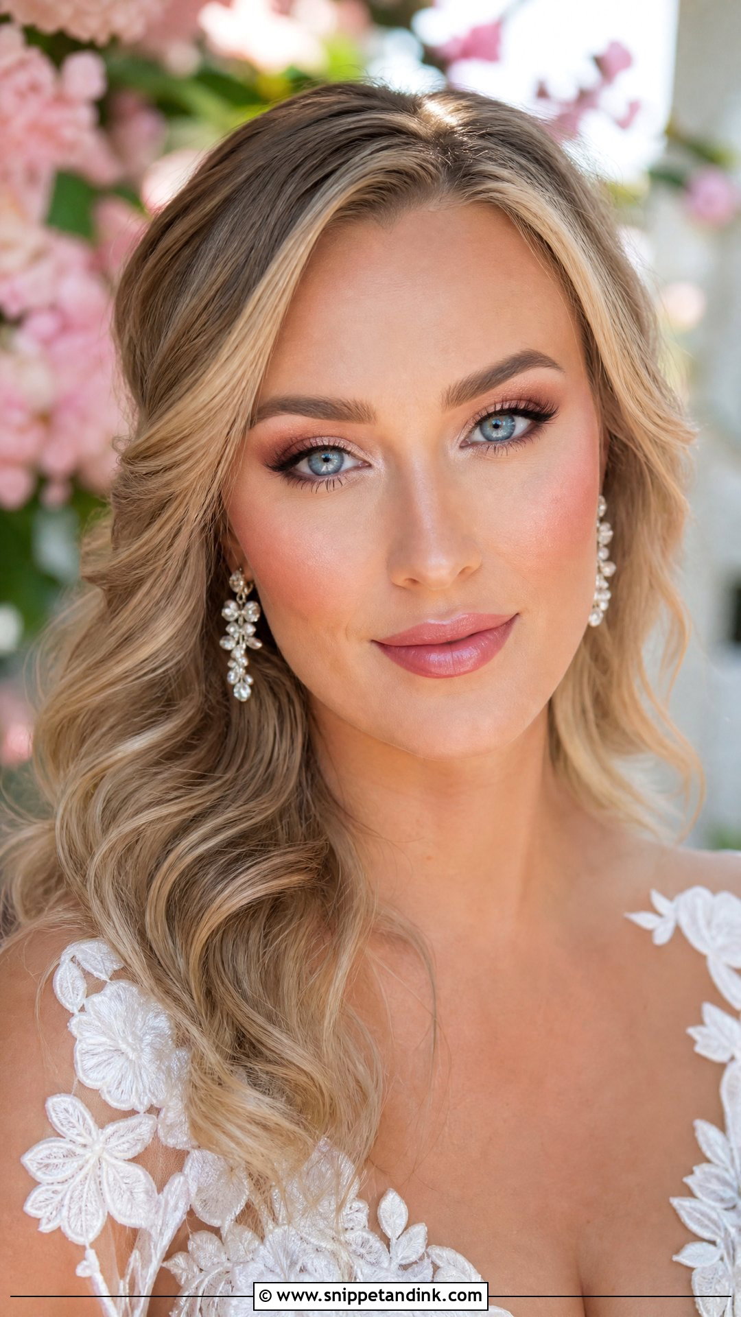 Soft Pink Bridal Makeup For Blue Eyes - Snippet and Ink - 25 Soft Pink Bridal Makeup Ideas