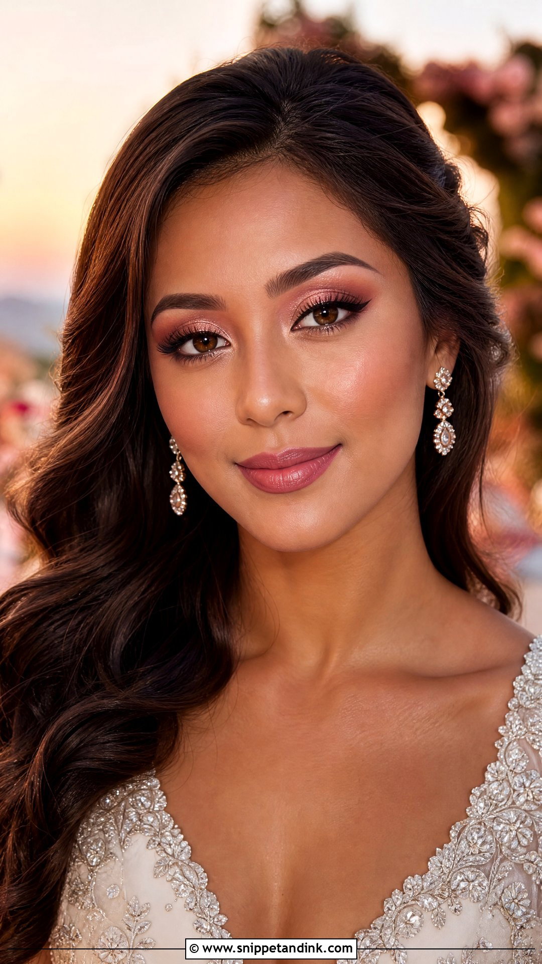 Soft Pink Bridal Makeup For Brown Eyes - Snippet and Ink - 25 Soft Pink Bridal Makeup Ideas