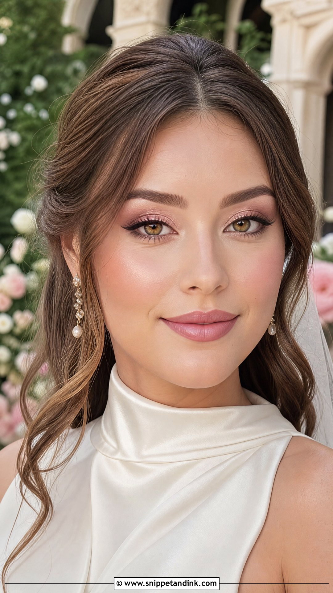 Soft Pink Bridal Makeup For Hazel Eyes - Snippet and Ink - 25 Soft Pink Bridal Makeup Ideas
