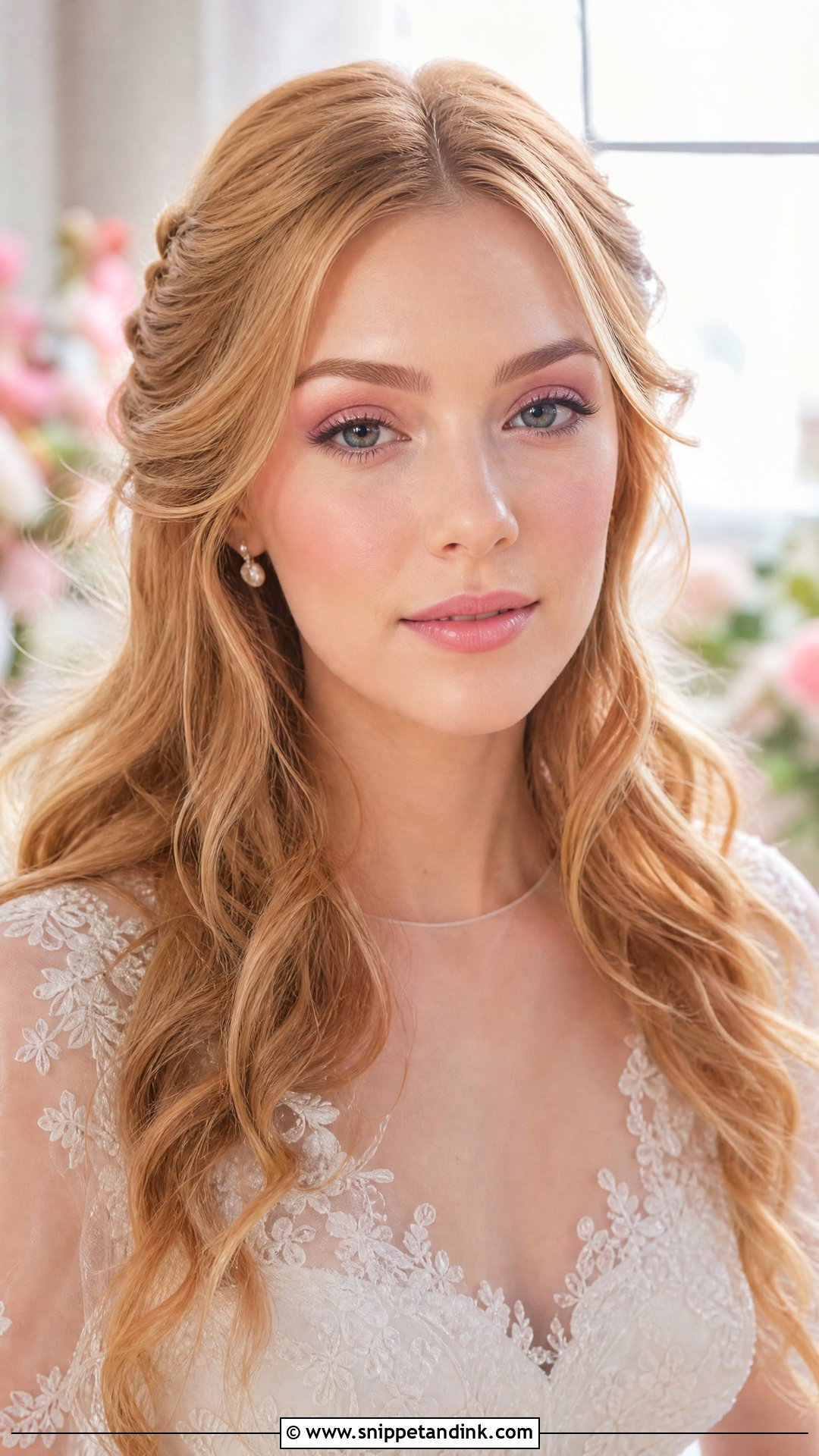 Soft Pink Bridal Makeup Look - Snippet and Ink - 25 No Makeup Bridal Look Ideas