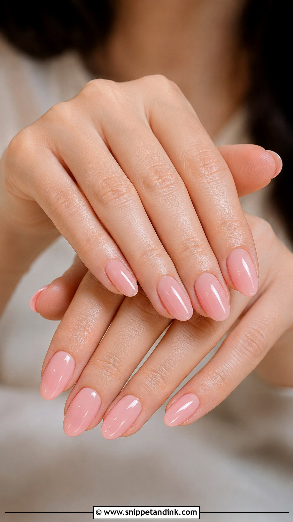Soft Pink Bridal Nails - Snippet and Ink - 30 Bridal Nail Ideas