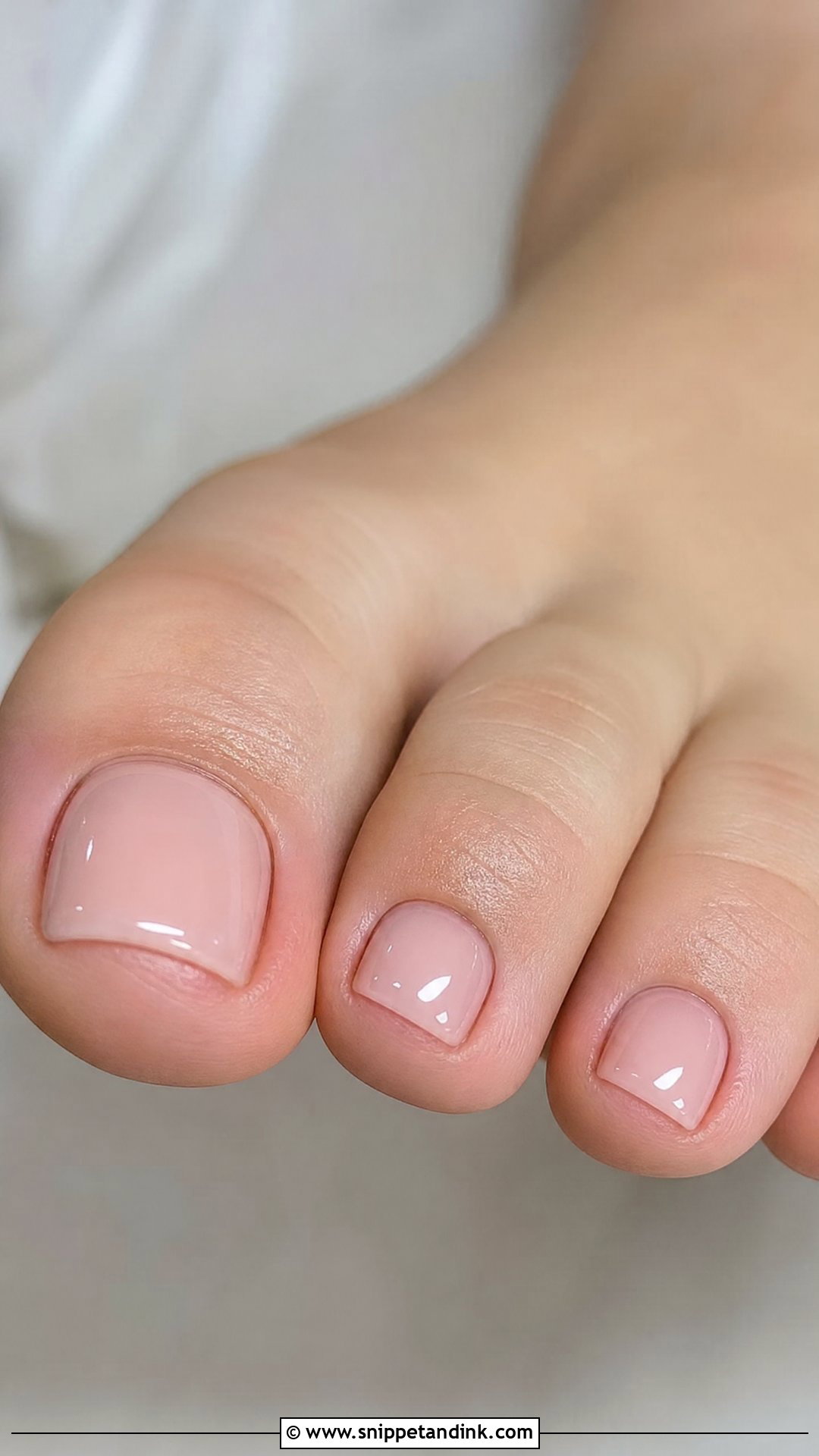 Soft Pink Bridal Toe Nails - Snippet and Ink - 25 Bridal Toes Nails Brides