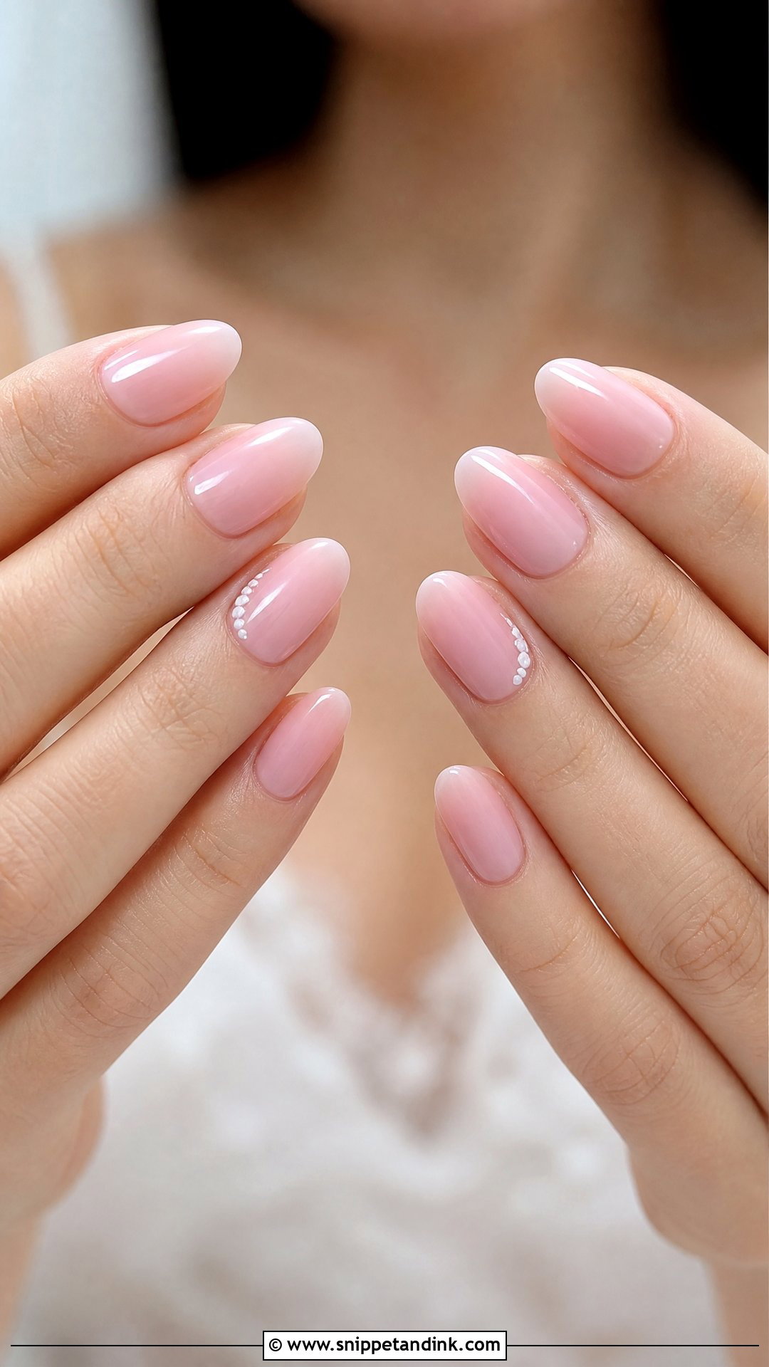 Soft Pink Bride Nails - Snippet and Ink - 35 Bride Nails