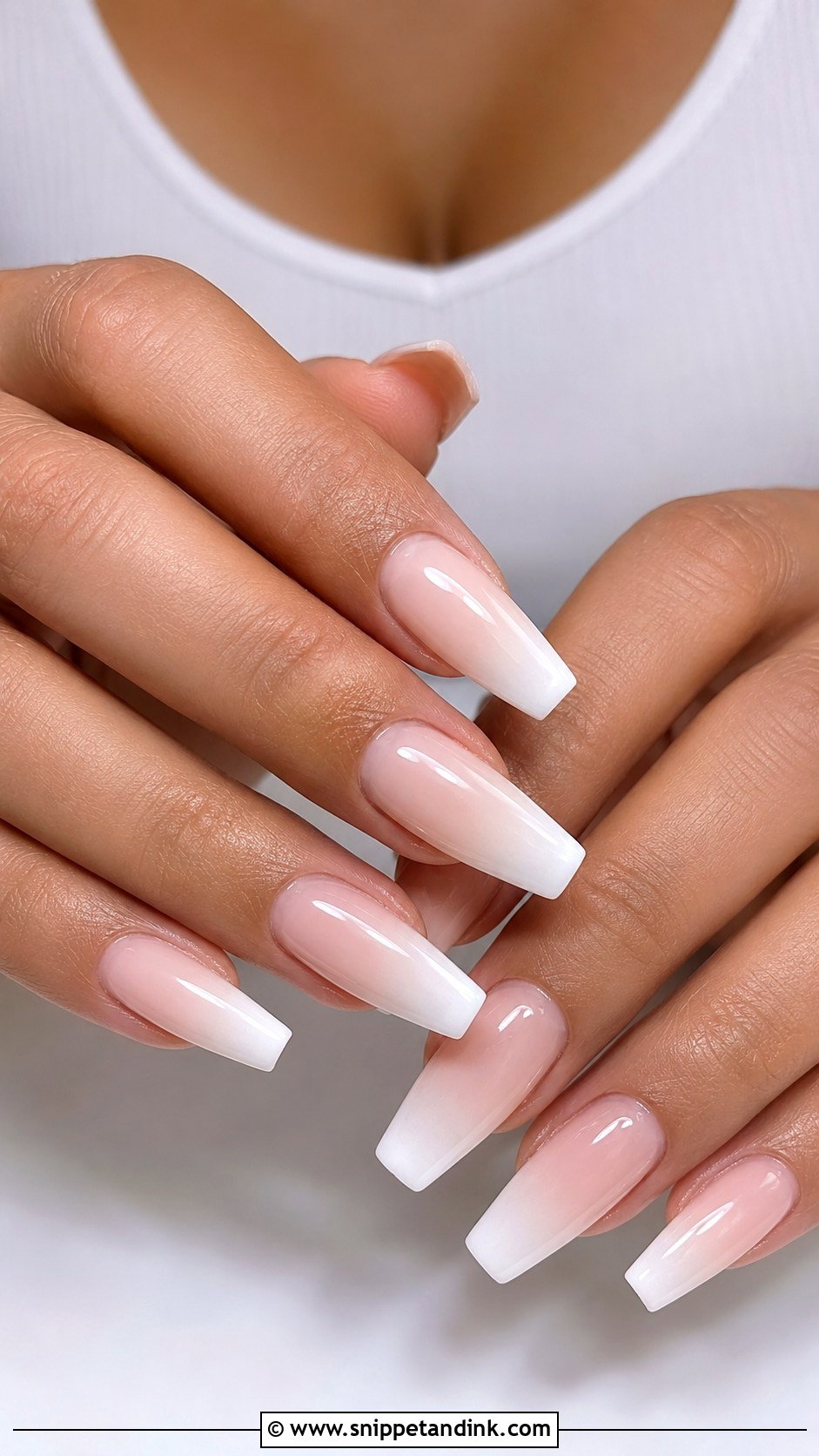 Soft Pink Chrome Wedding Gel Nails - Snippet and Ink - 20 Wedding Gel Nails Brides