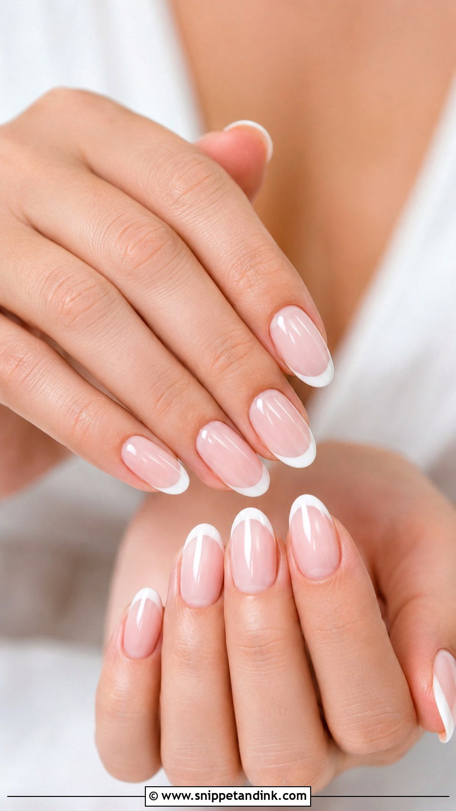 Soft Pink French Bridal Nails - Snippet and Ink - 30 Elegant Bridal Nails Wedding