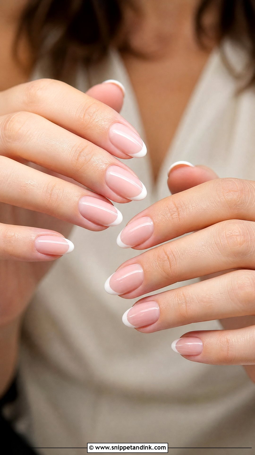 Soft Pink French Fall Bridal Nails - Snippet and Ink - 25 Fall Bridal Nails