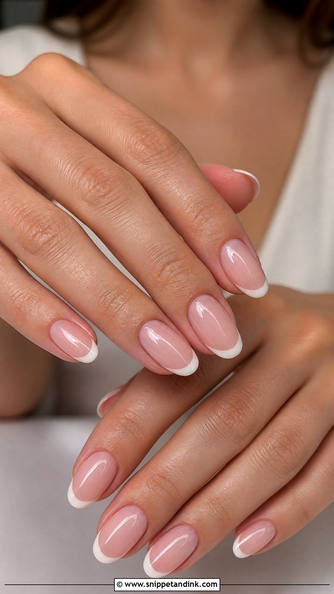 Soft Pink French Fall Wedding Nails - Snippet and Ink - 25 Fall Wedding Nails for Bride